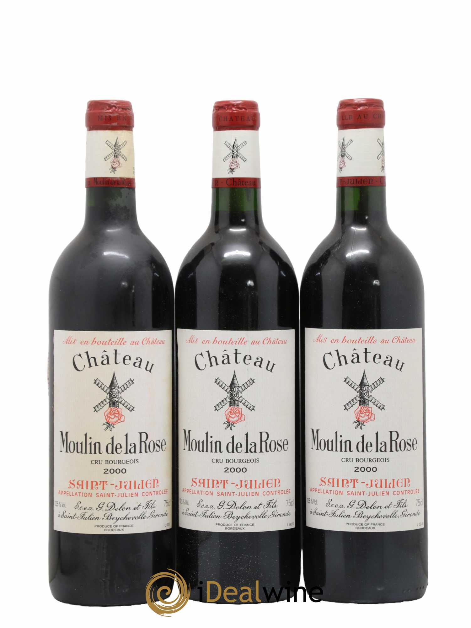Château Moulin de la Rose Cru Bourgeois 2000 - Lot de 12 bouteilles - 3