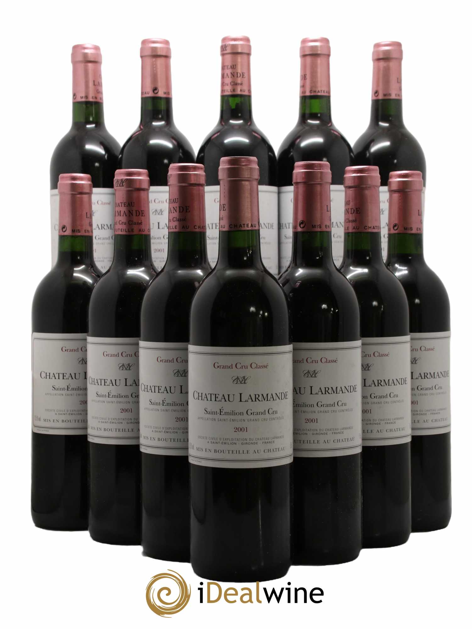 Château Larmande Grand Cru Classé 2001 - Lot de 12 bouteilles - 0