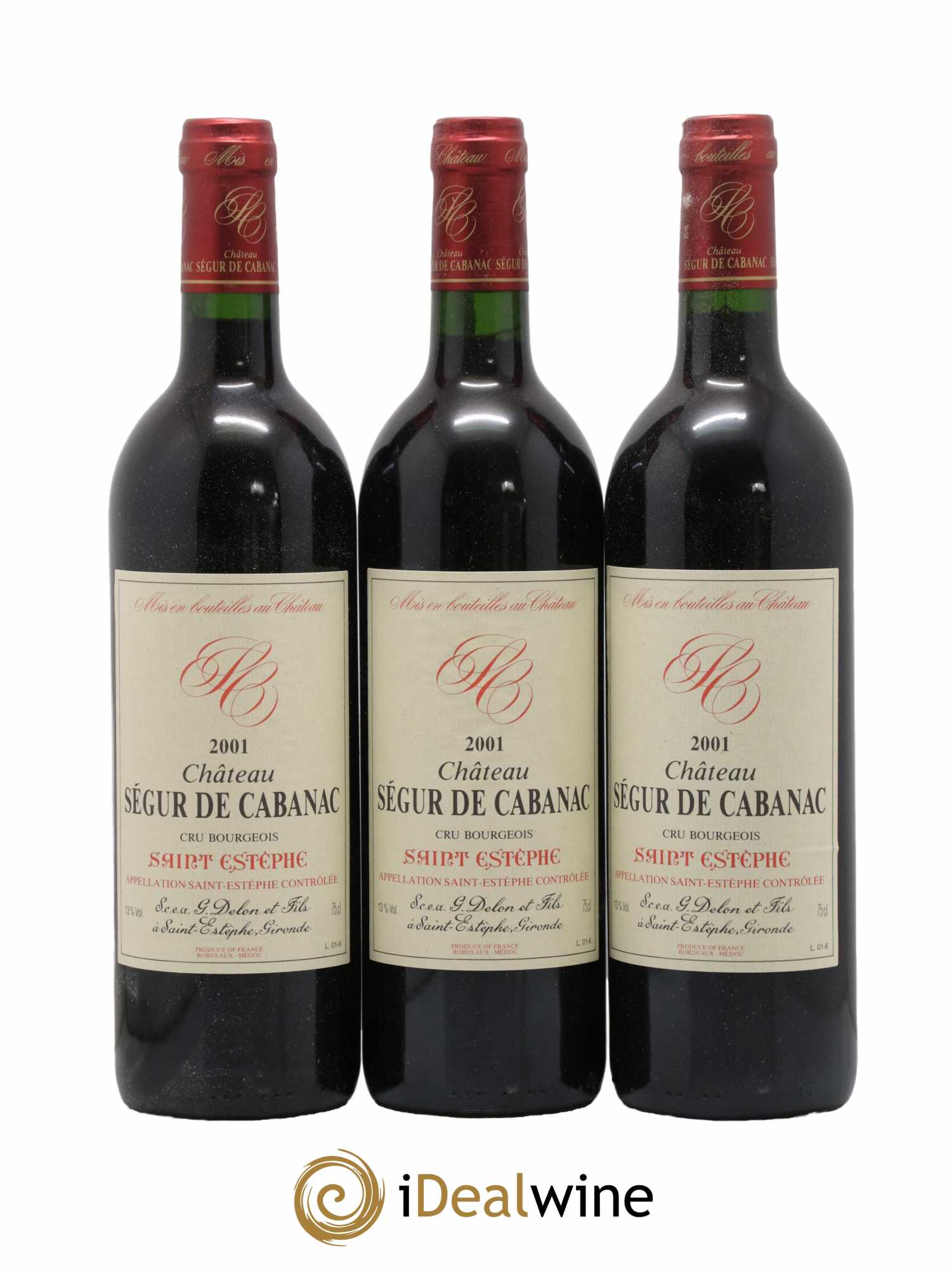 Château Ségur de Cabanac Cru Bourgeois 2001 - Lot de 12 bouteilles - 4