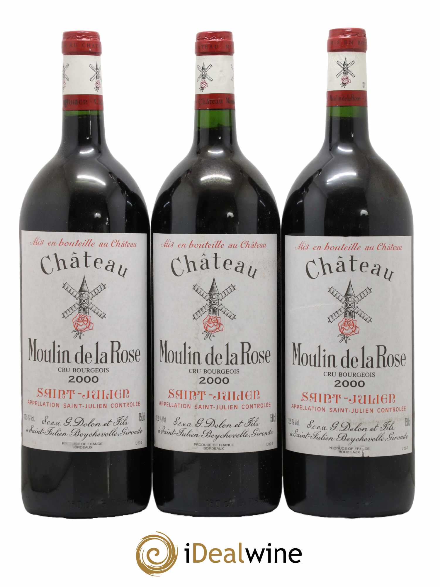 Château Moulin de la Rose Cru Bourgeois 2000 - Lot de 6 magnums - 1