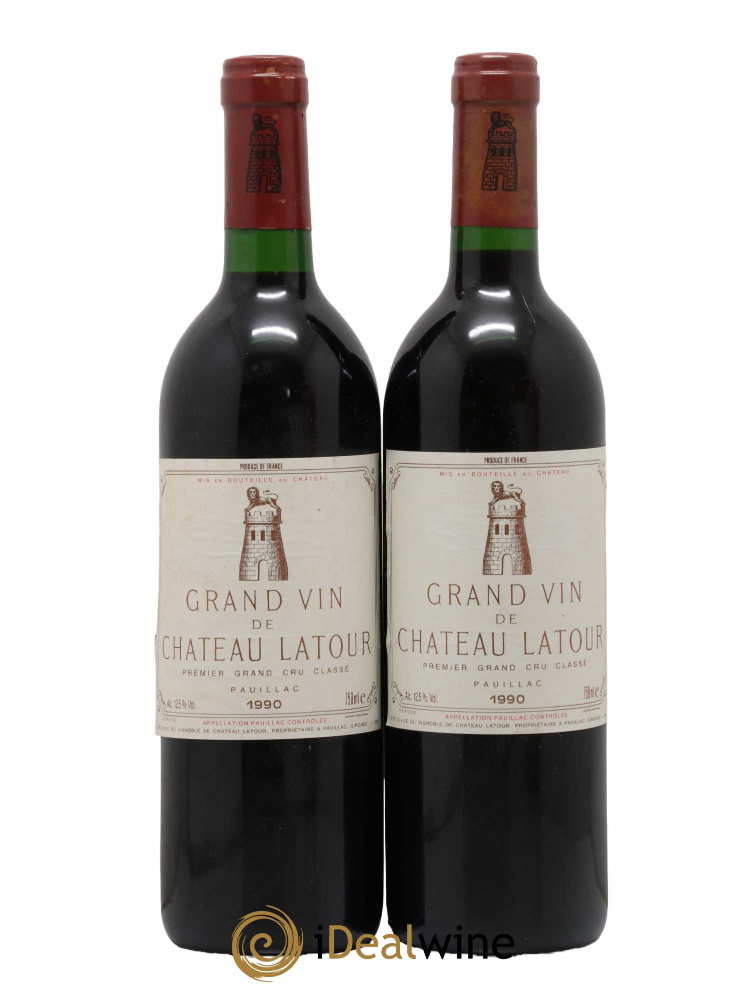 Château Latour 1er Grand Cru Classé 1990 - Lot de 2 bouteilles - 0