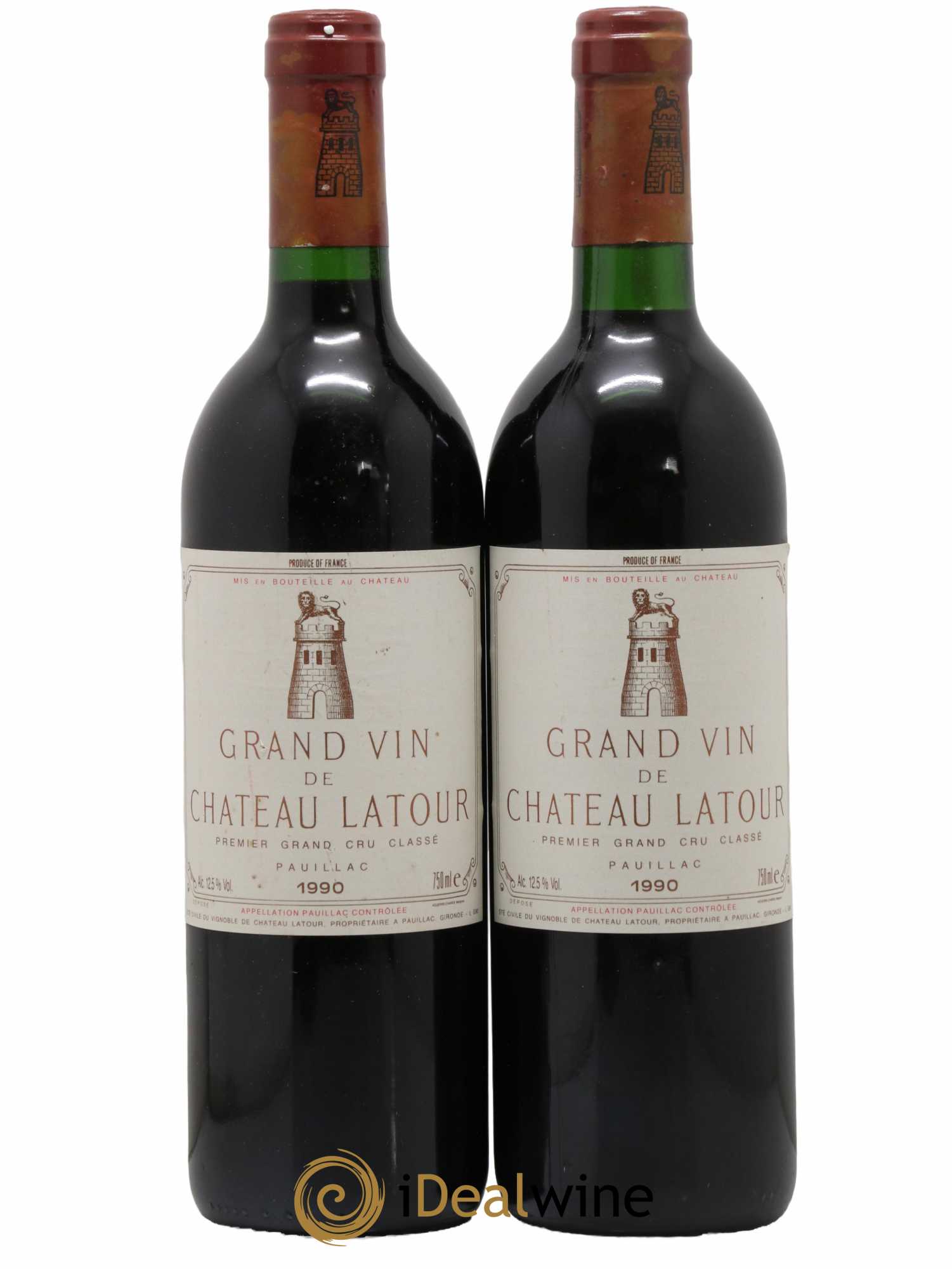 Château Latour 1er Grand Cru Classé 1990 - Lot de 2 bouteilles - 0