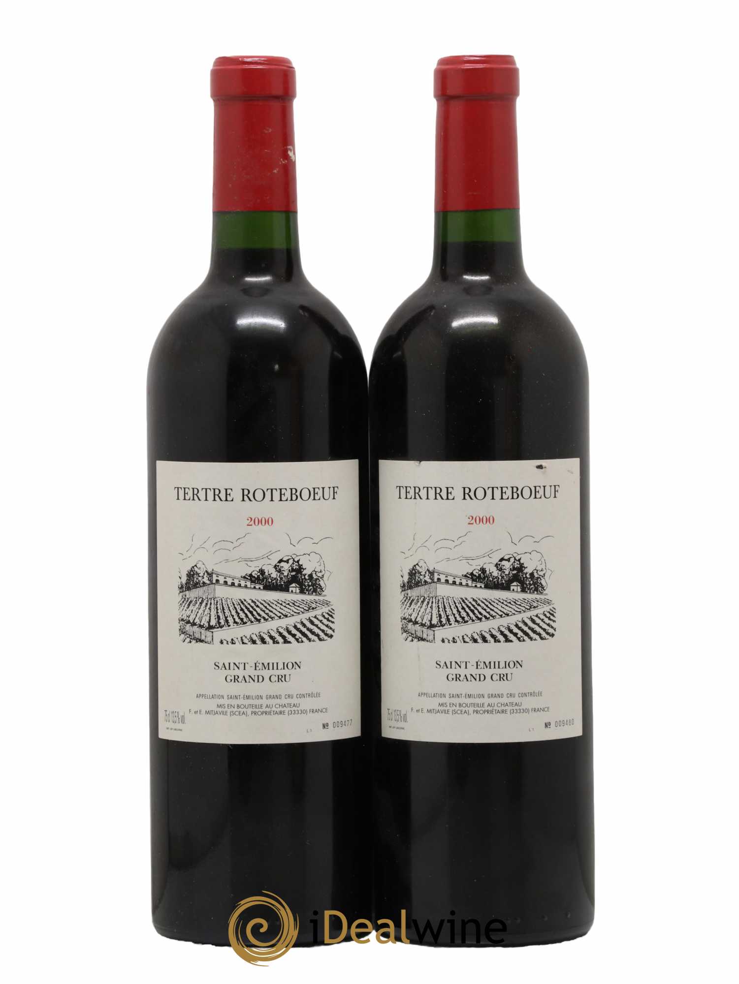 Château Tertre Roteboeuf 2000 - Lotto di 2 bottiglie - 0