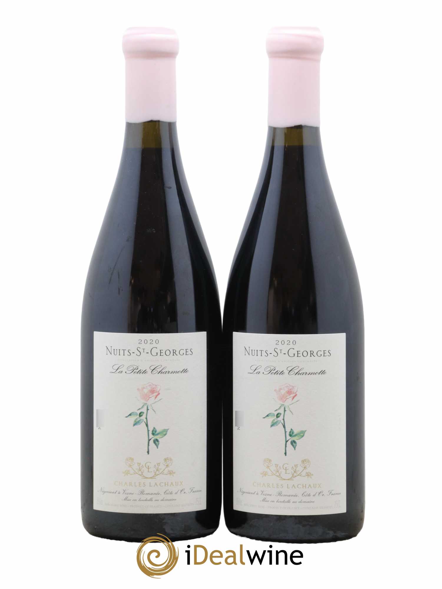 Nuits-Saint-Georges La Petite Charmotte Charles Lachaux 2020 - Lot de 2 bouteilles - 0