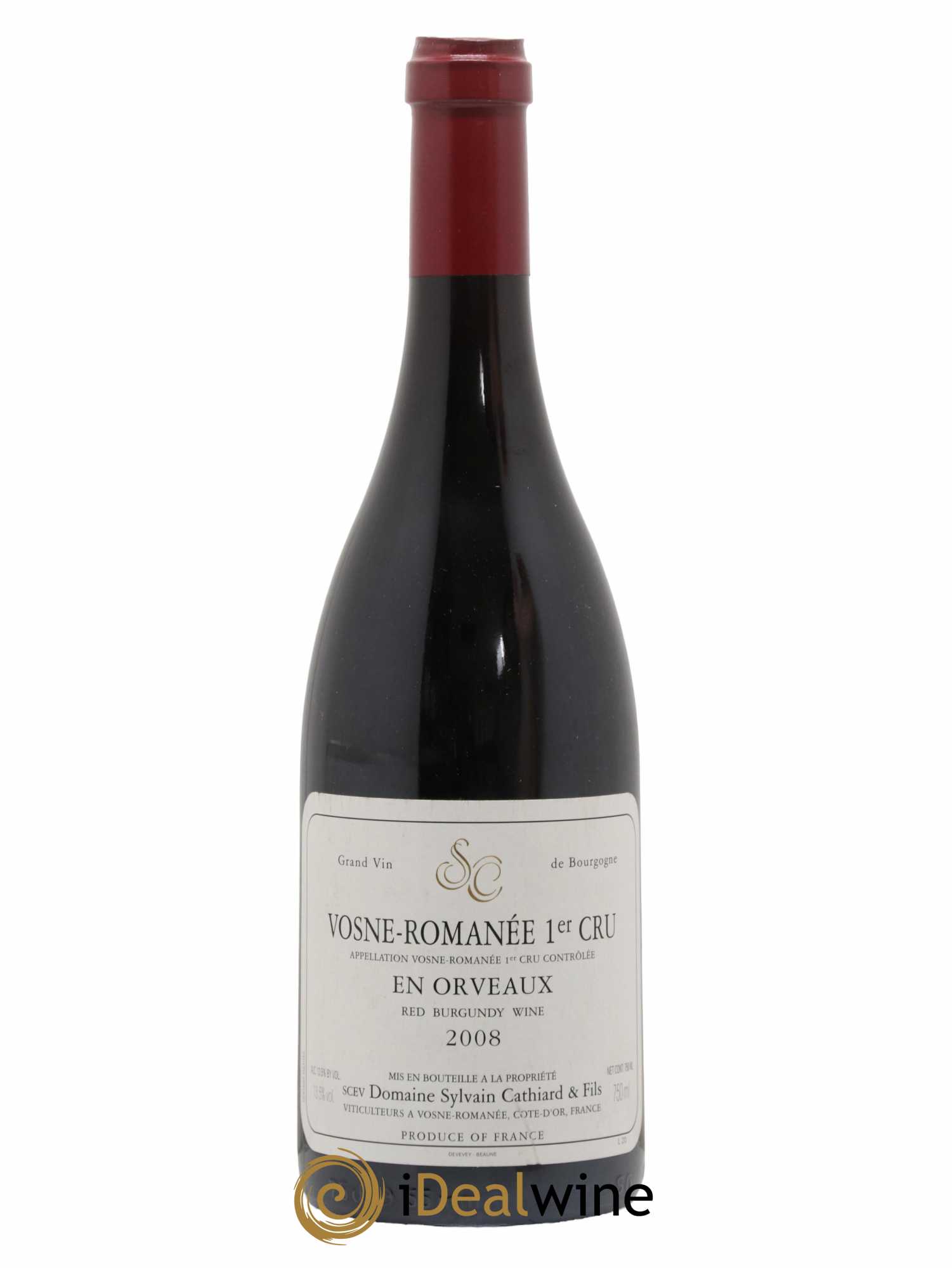 Vosne-Romanée 1er Cru En Orveaux Sylvain Cathiard & Fils 2008 - Lot de 1 bouteille - 0