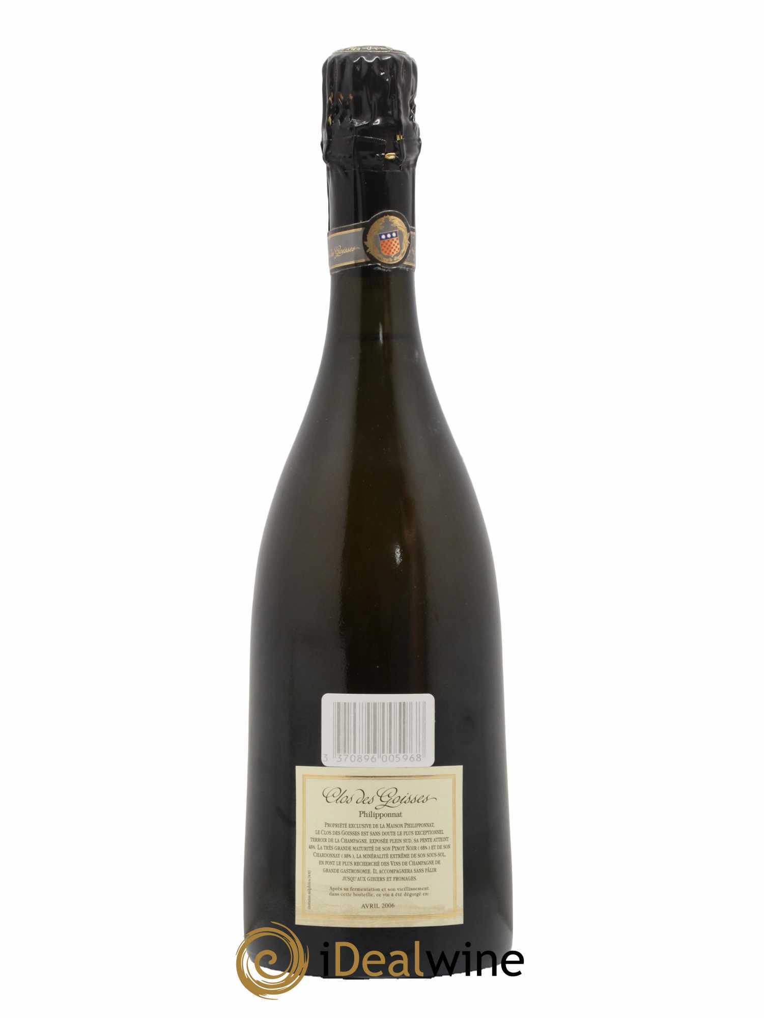 Clos des Goisses Philipponnat 1996 - Lot de 1 bouteille - 1