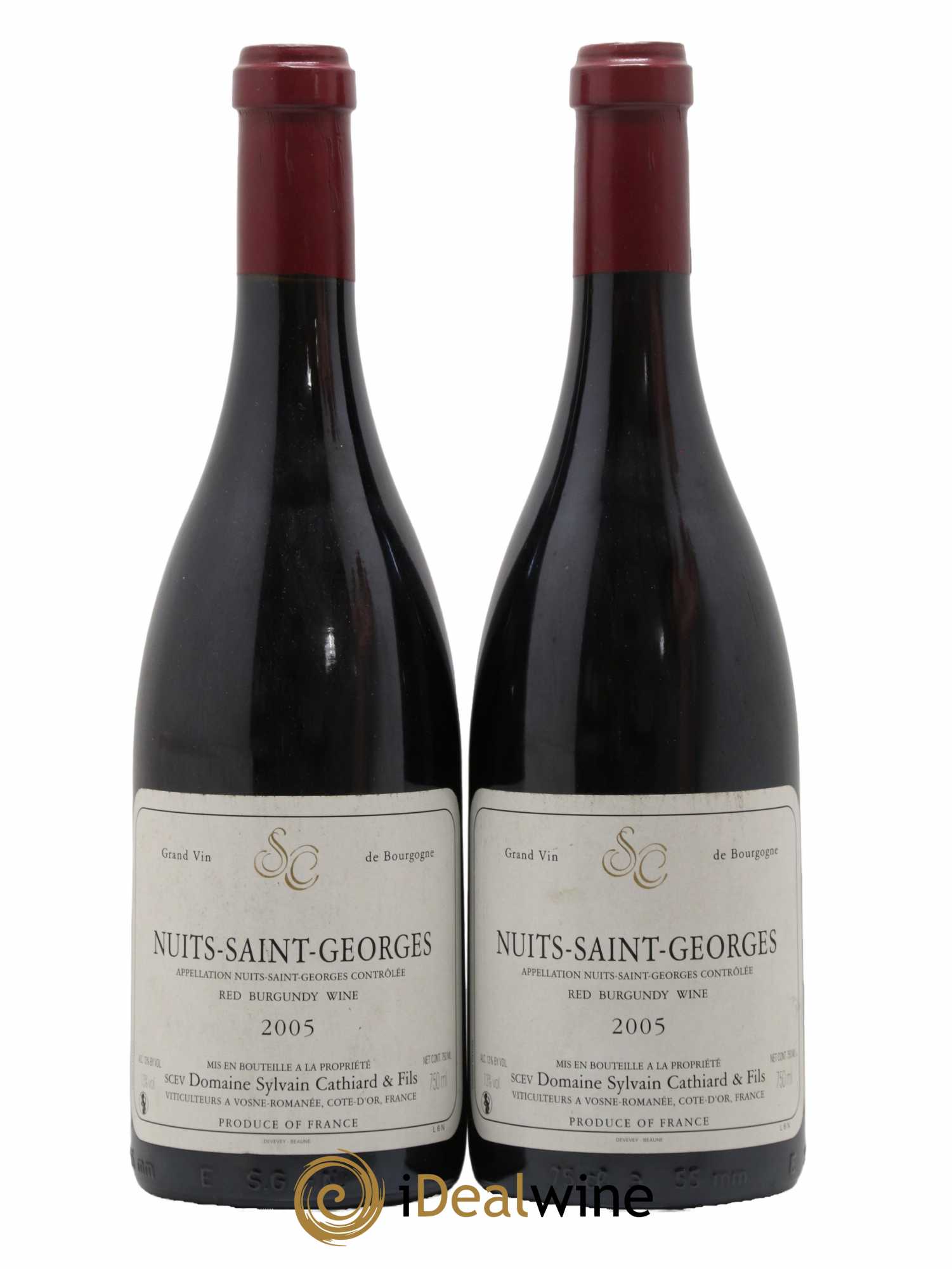 Nuits-Saint-Georges Sylvain Cathiard & Fils 2005 - Lot de 2 bouteilles - 0