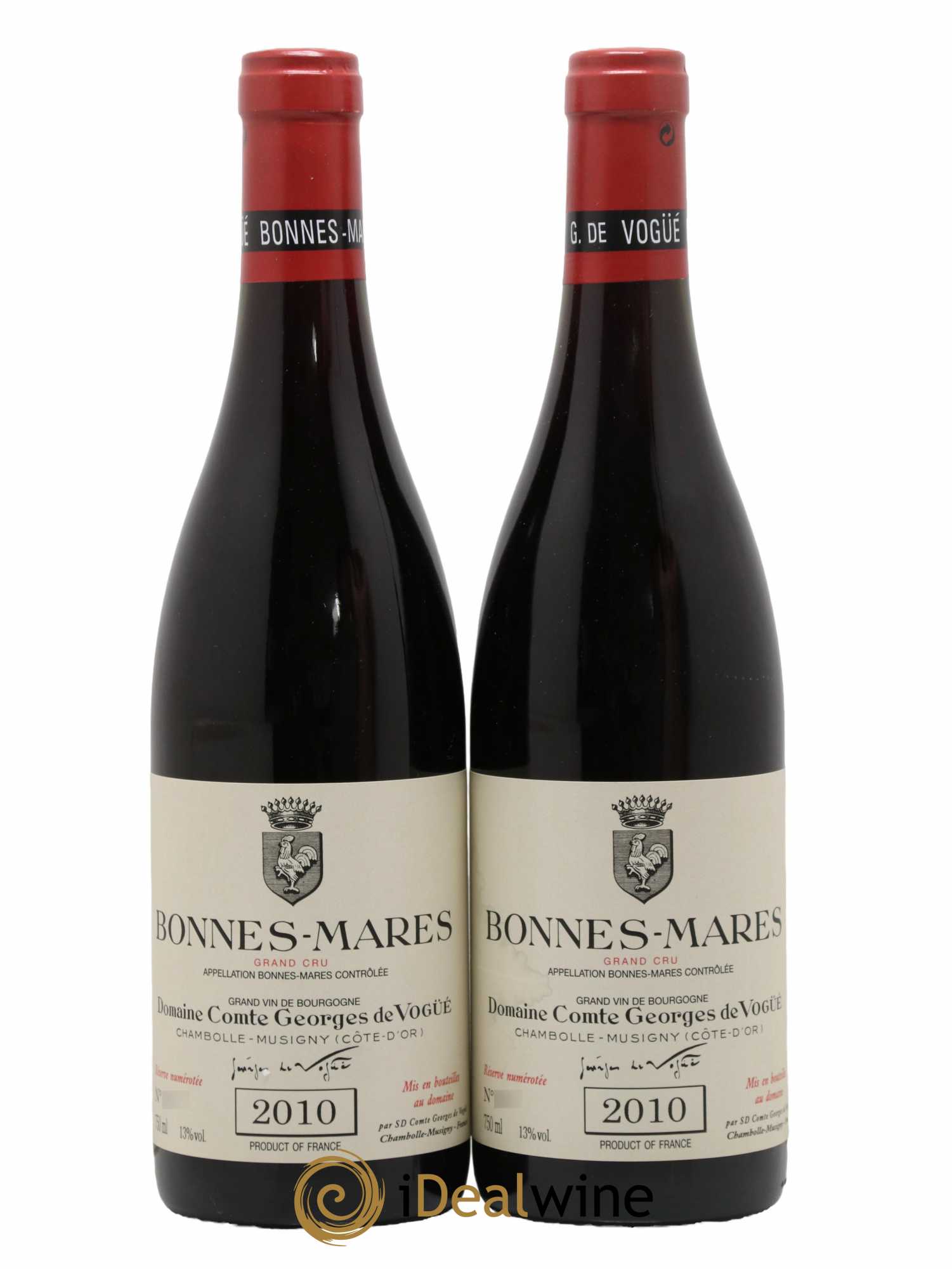 Bonnes-Mares Grand Cru Comte Georges de Vogüé 2010 - Lot de 2 bouteilles - 0