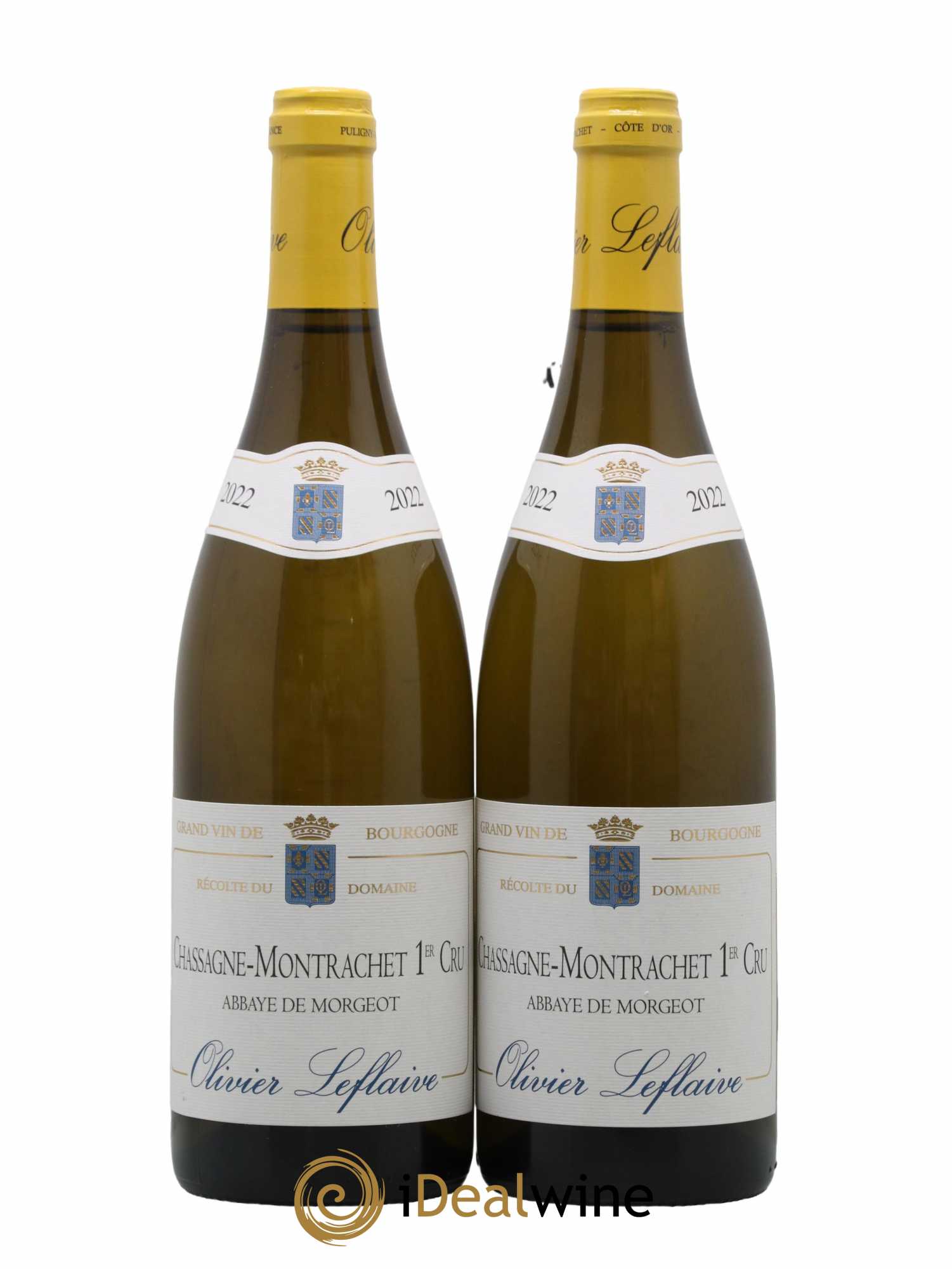 Chassagne-Montrachet 1er Cru Abbaye de Morgeot Olivier Leflaive 2022 - Lot de 2 bouteilles - 0