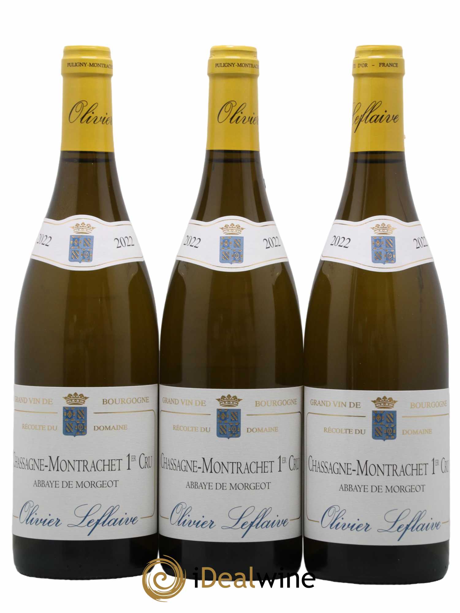 Chassagne-Montrachet 1er Cru Abbaye de Morgeot Olivier Leflaive 2022 - Lot de 3 bouteilles - 0
