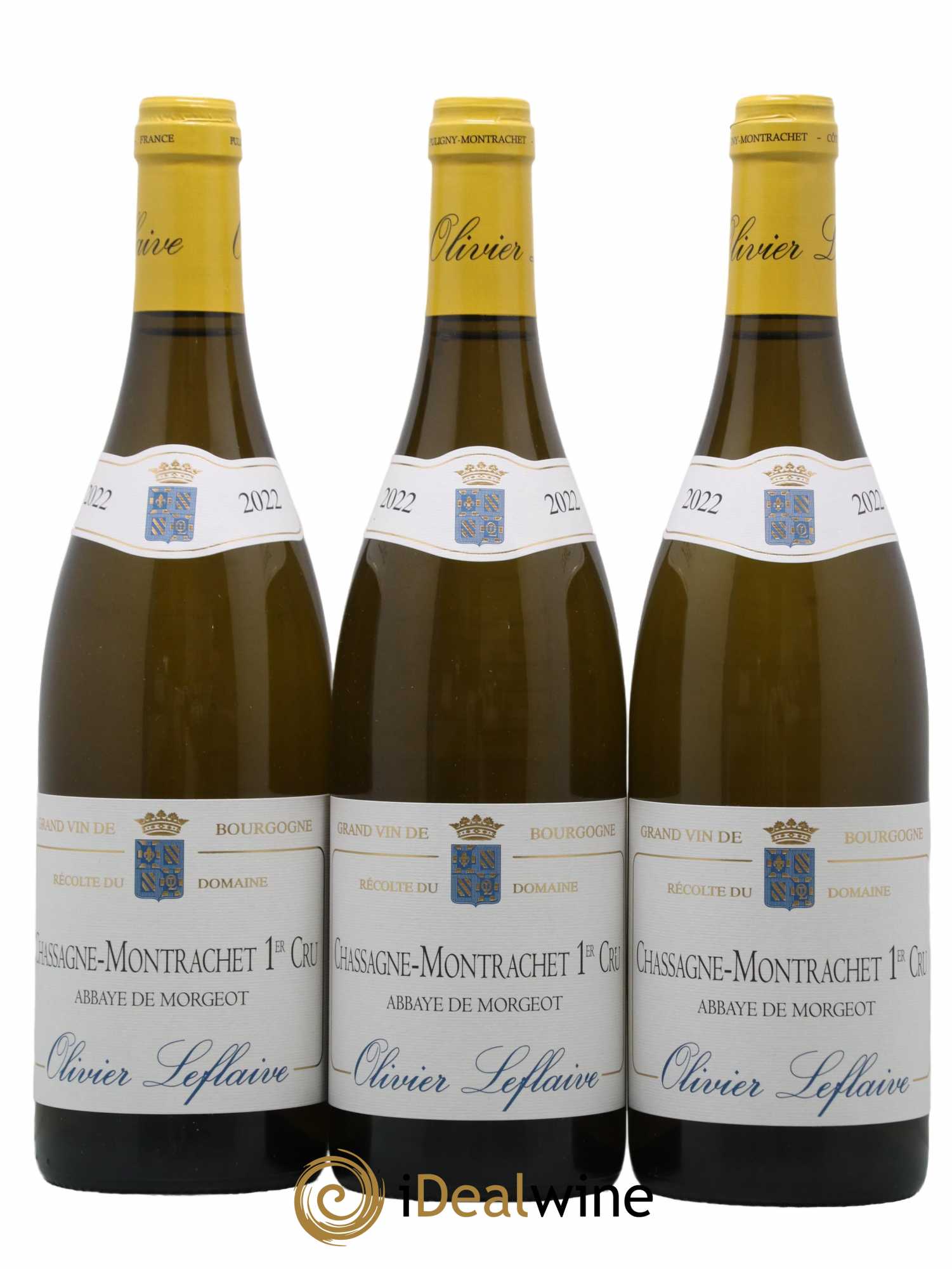 Chassagne-Montrachet 1er Cru Abbaye de Morgeot Olivier Leflaive 2022 - Lot de 3 bouteilles - 0