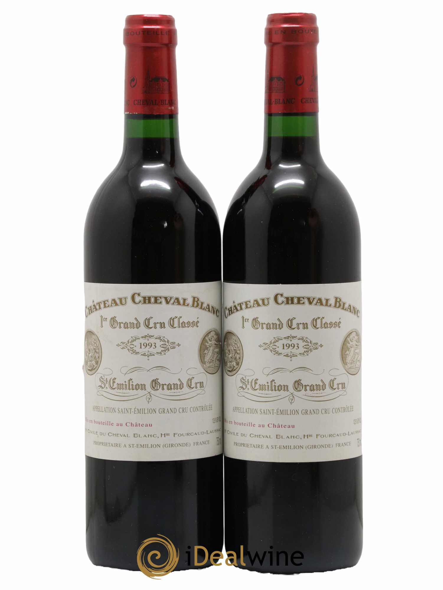 Château Cheval Blanc 1er Grand Cru Classé A 1993 - Lot de 2 bouteilles - 0