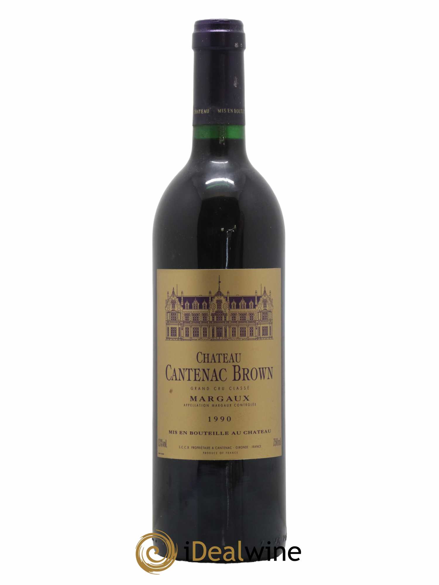 Château Cantenac Brown 3ème Grand Cru Classé 1990 - Lot de 1 bouteille - 0