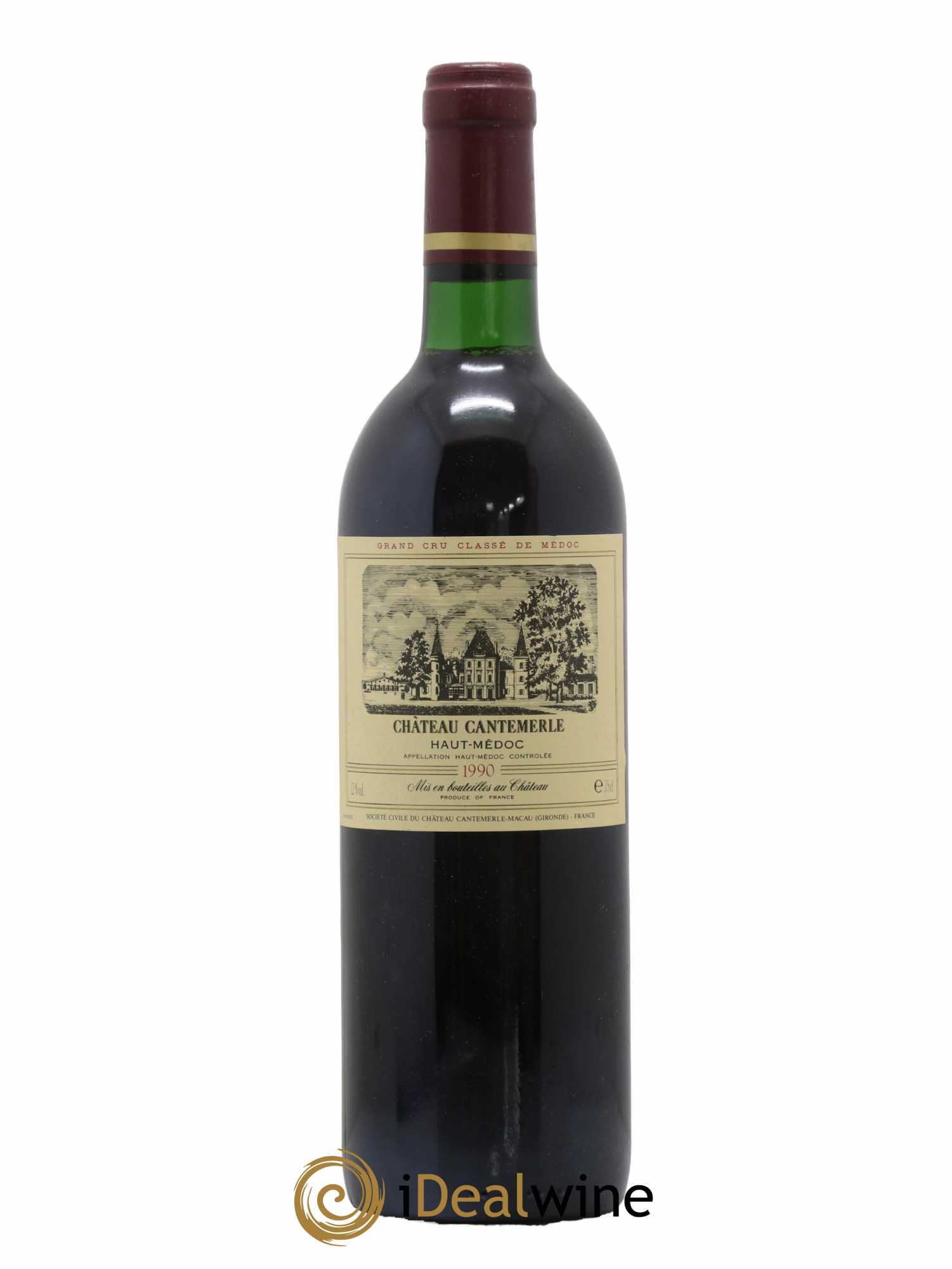 Château Cantemerle 5ème Grand Cru Classé 1990 - Lot de 1 bouteille - 0