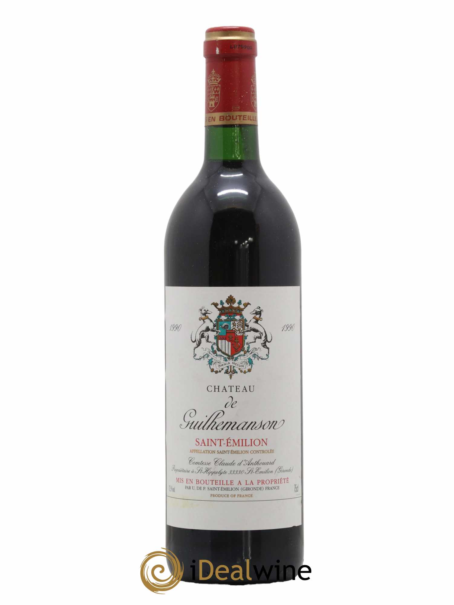 Saint-Émilion Grand Cru Château de Guilhemanson 1990 - Lot de 1 bouteille - 0