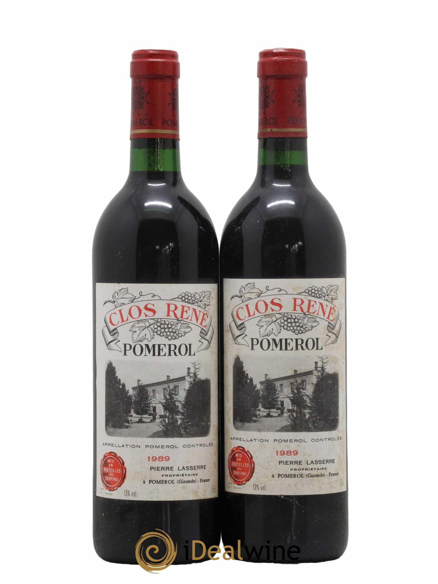 Clos René 1989 - Posten von 2 Flaschen - 0