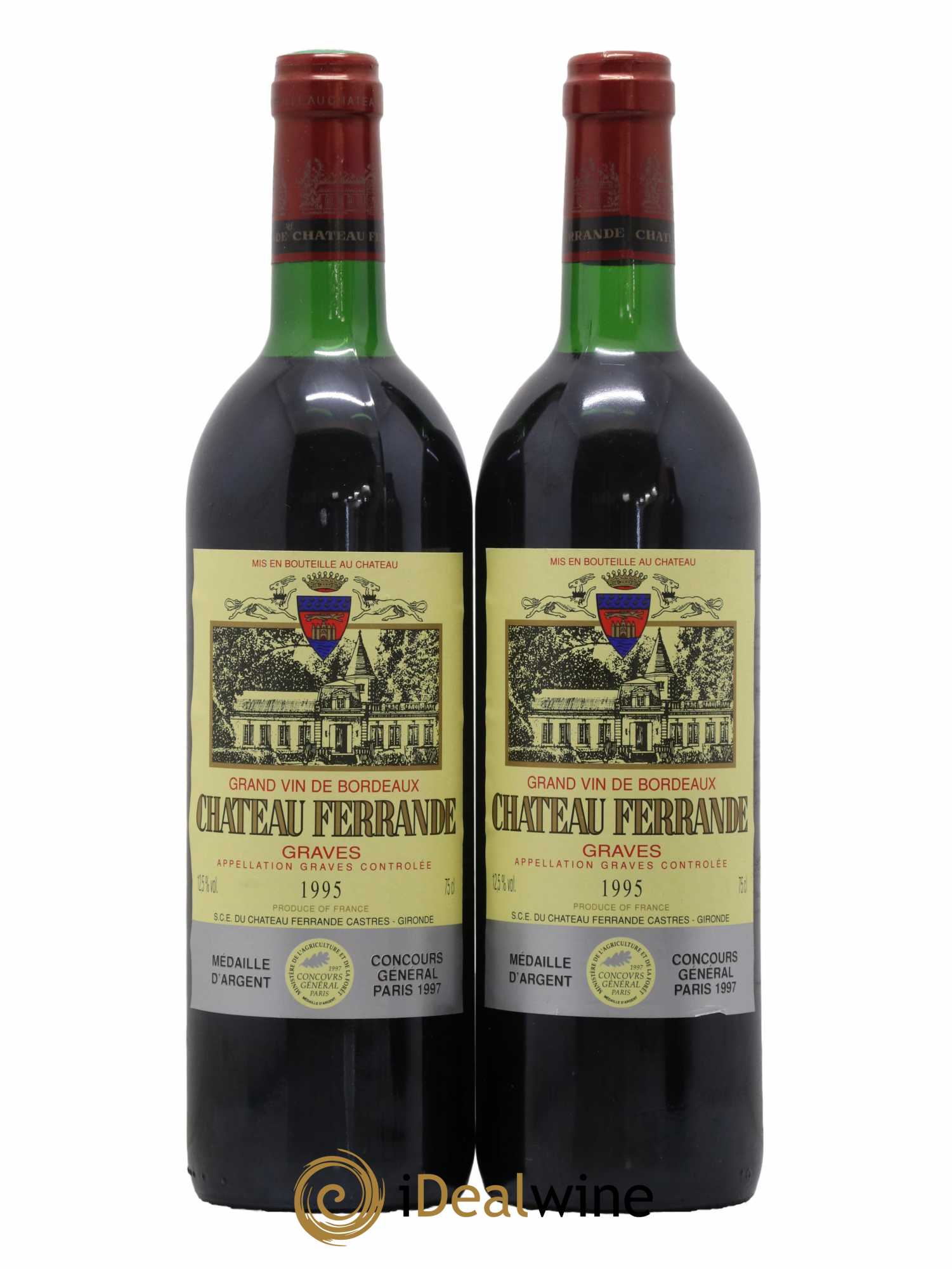Château Ferrande 1995 - Lot de 2 bouteilles - 0