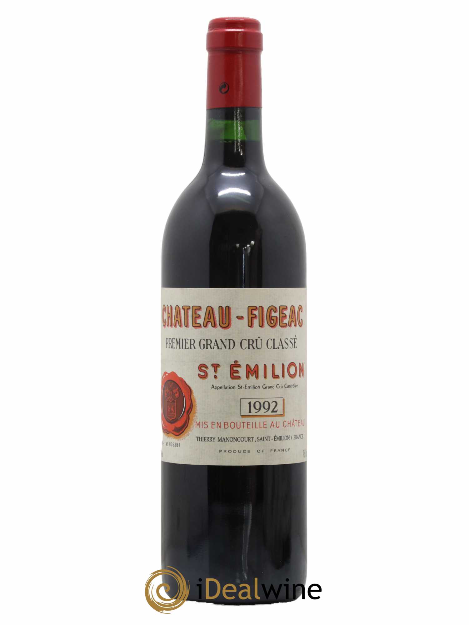 Château Figeac 1er Grand Cru Classé A 1992 - Lot de 1 bouteille - 0