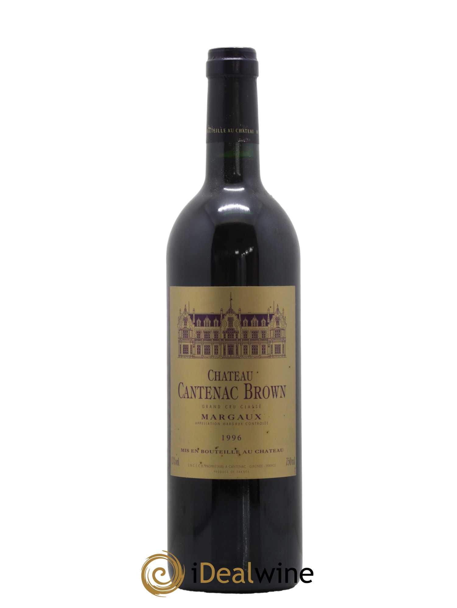 Château Cantenac Brown 3ème Grand Cru Classé 1996 - Lot de 1 bouteille - 0