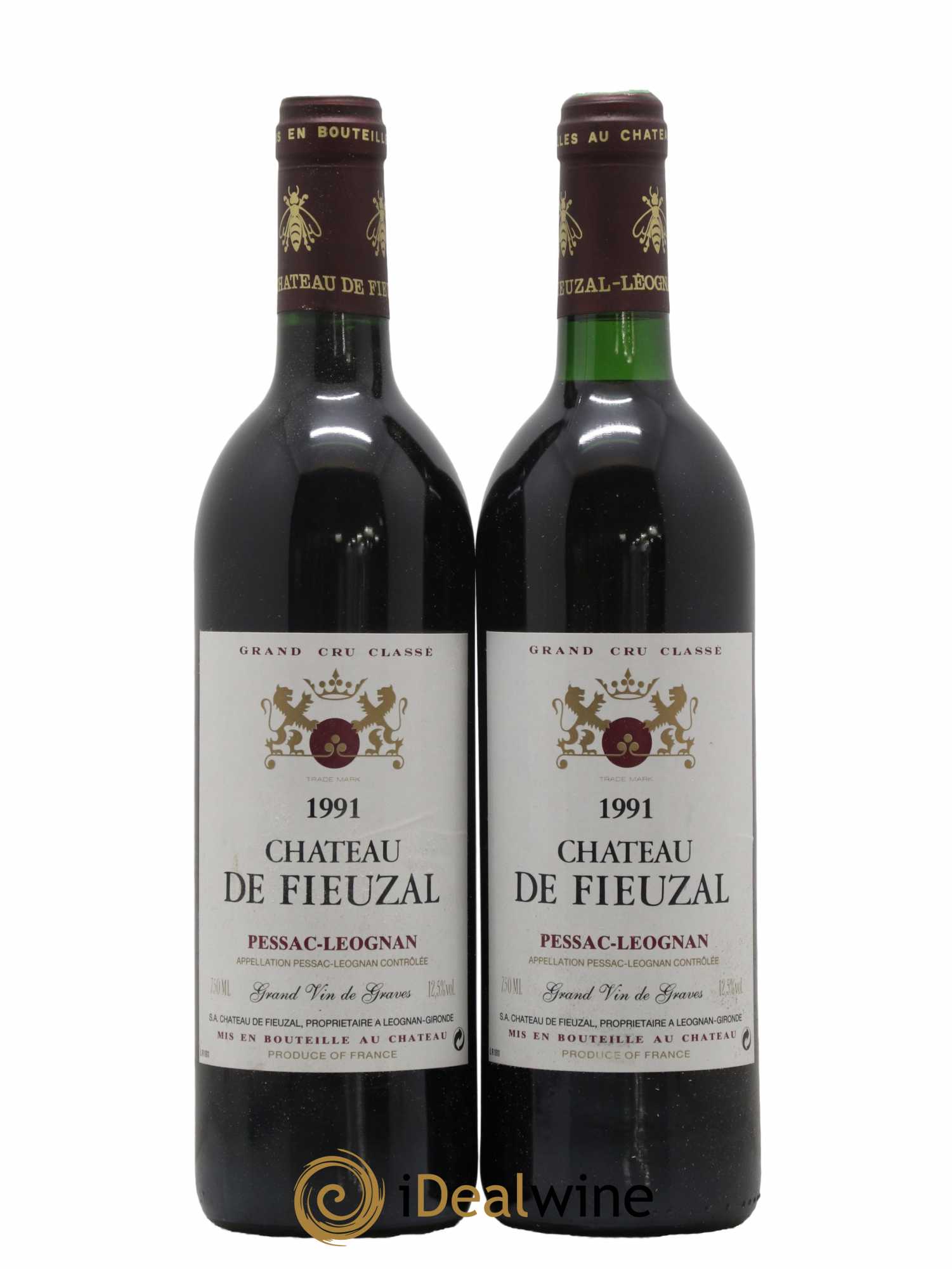 Château de Fieuzal Cru Classé de Graves 1991 - Lot de 2 bouteilles - 0