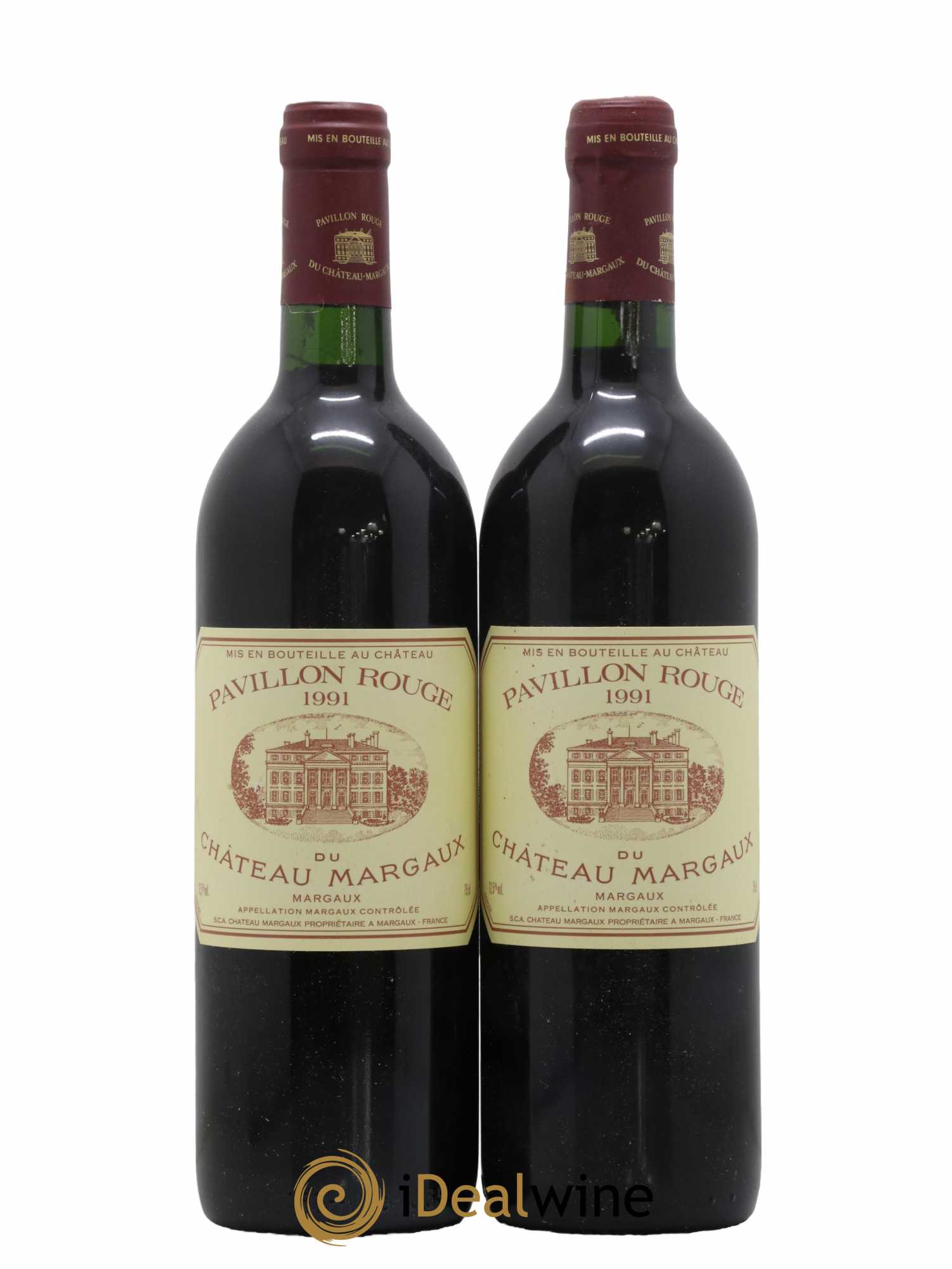 Pavillon Rouge du Château Margaux Second Vin 1991 - Lot de 2 bouteilles - 0