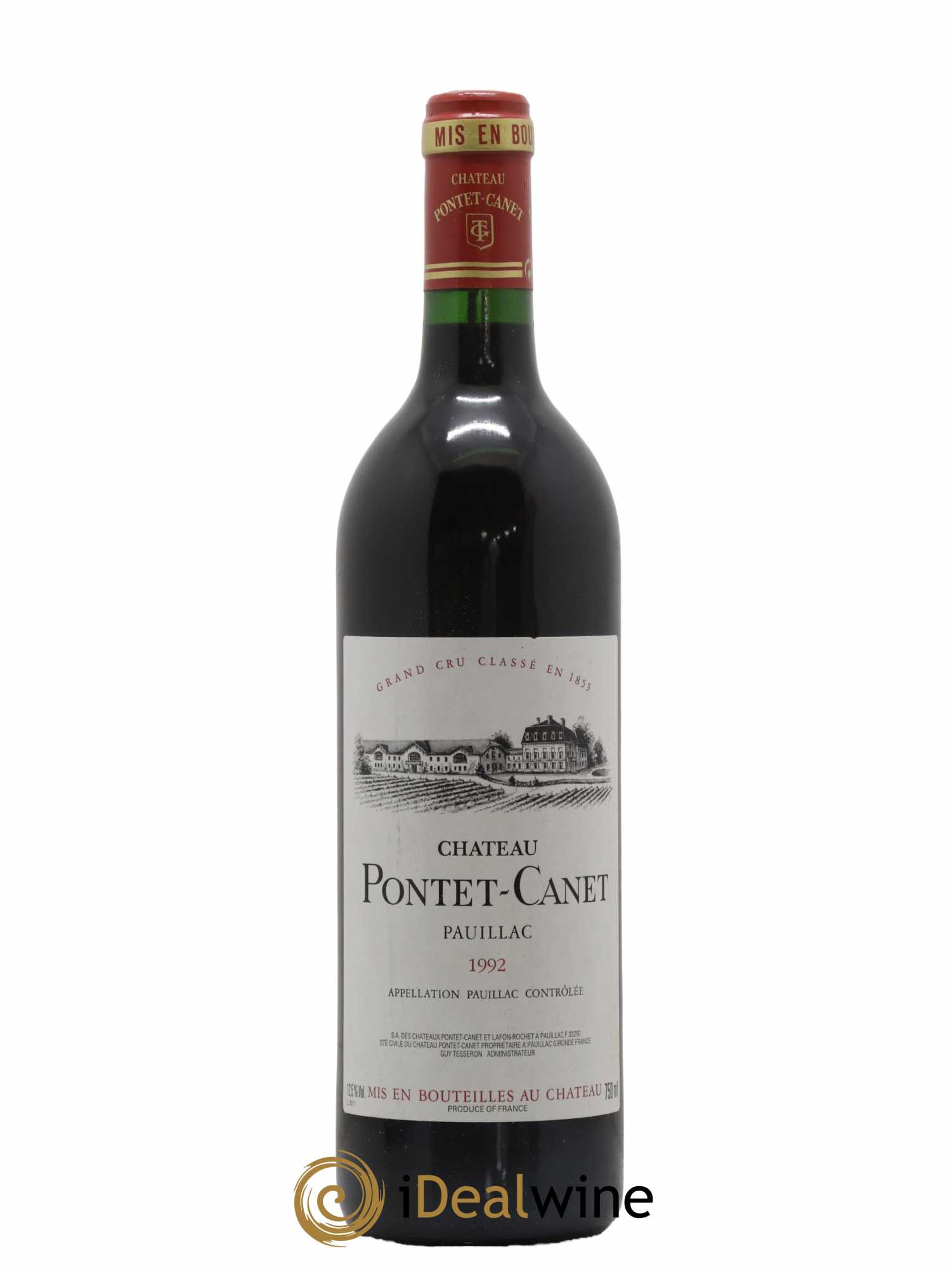 Château Pontet Canet 5ème Grand Cru Classé 1992 - Lot de 1 bouteille - 0