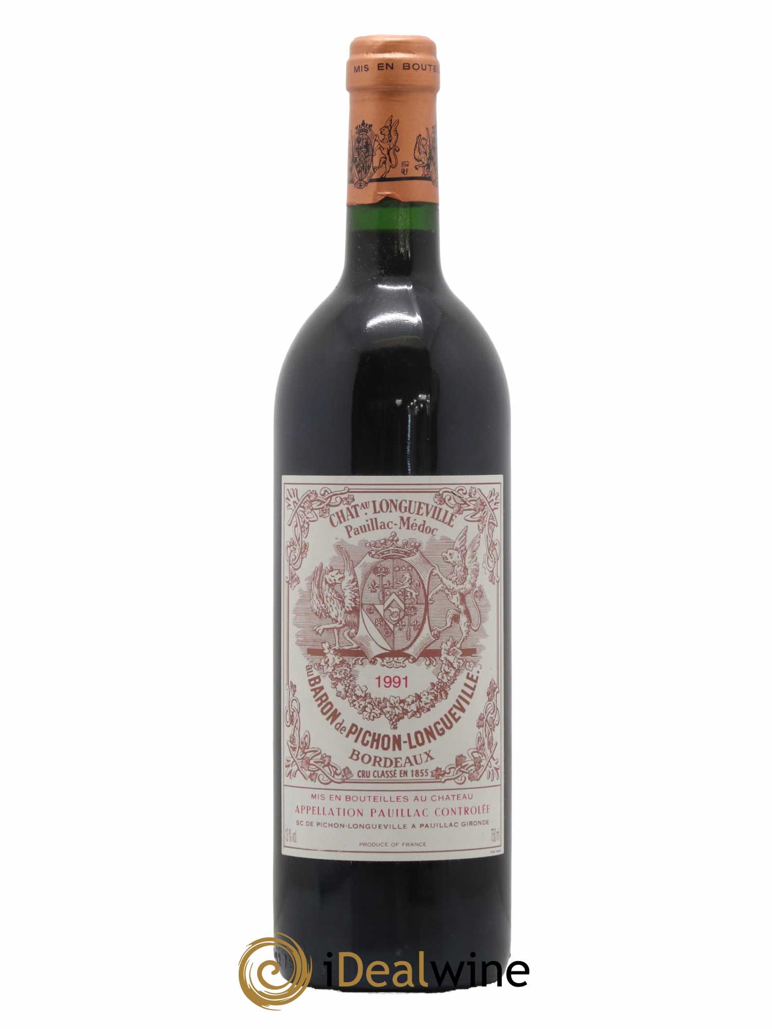 Pichon Longueville Baron 2ème Grand Cru Classé 1991 - Lot de 1 bouteille - 0