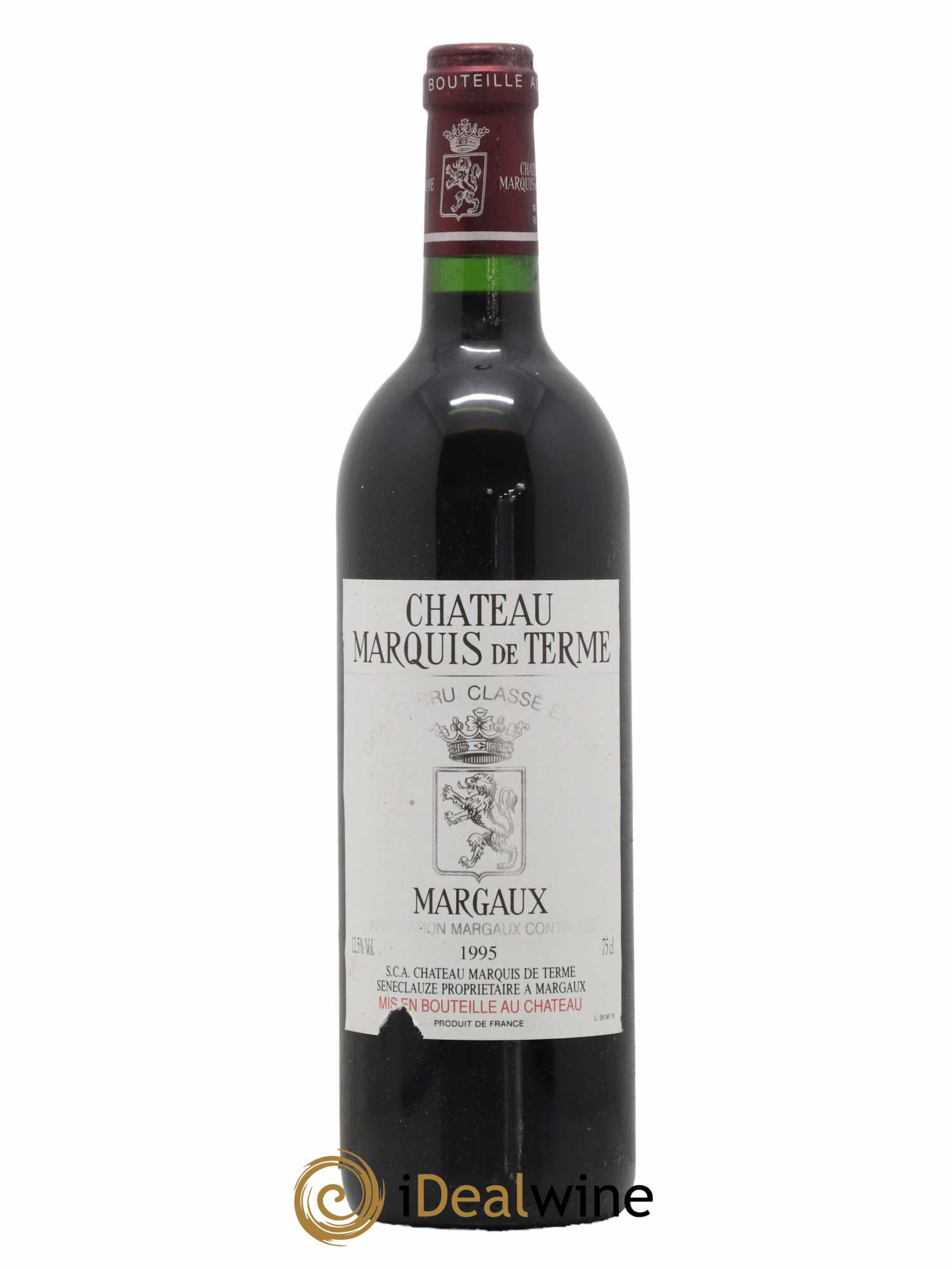 Château Marquis de Terme 4ème Grand Cru Classé 1995 - Lot de 1 bouteille - 0