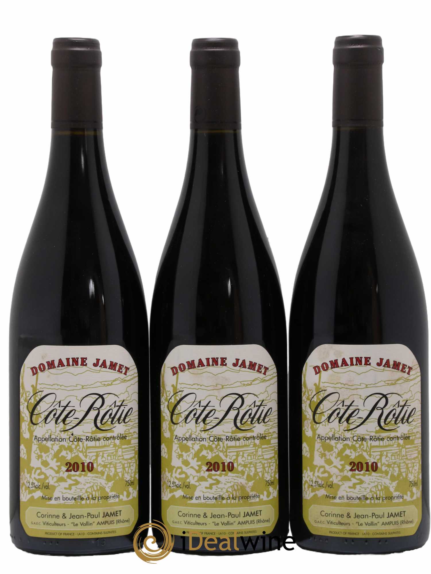 Côte-Rôtie Jamet (Domaine) 2010 - Lot de 3 bouteilles - 0
