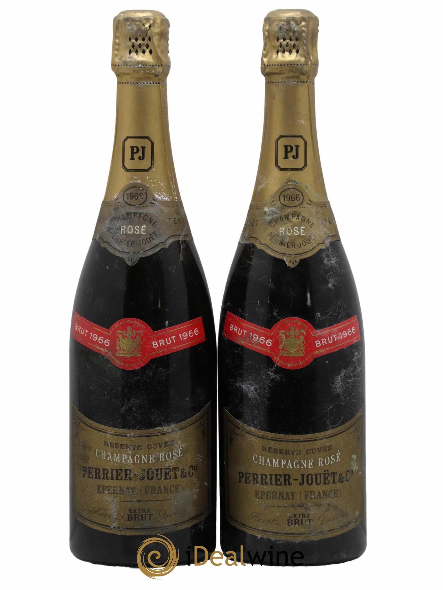 Champagne - - 1966 - Lot of 2 bottles - 0