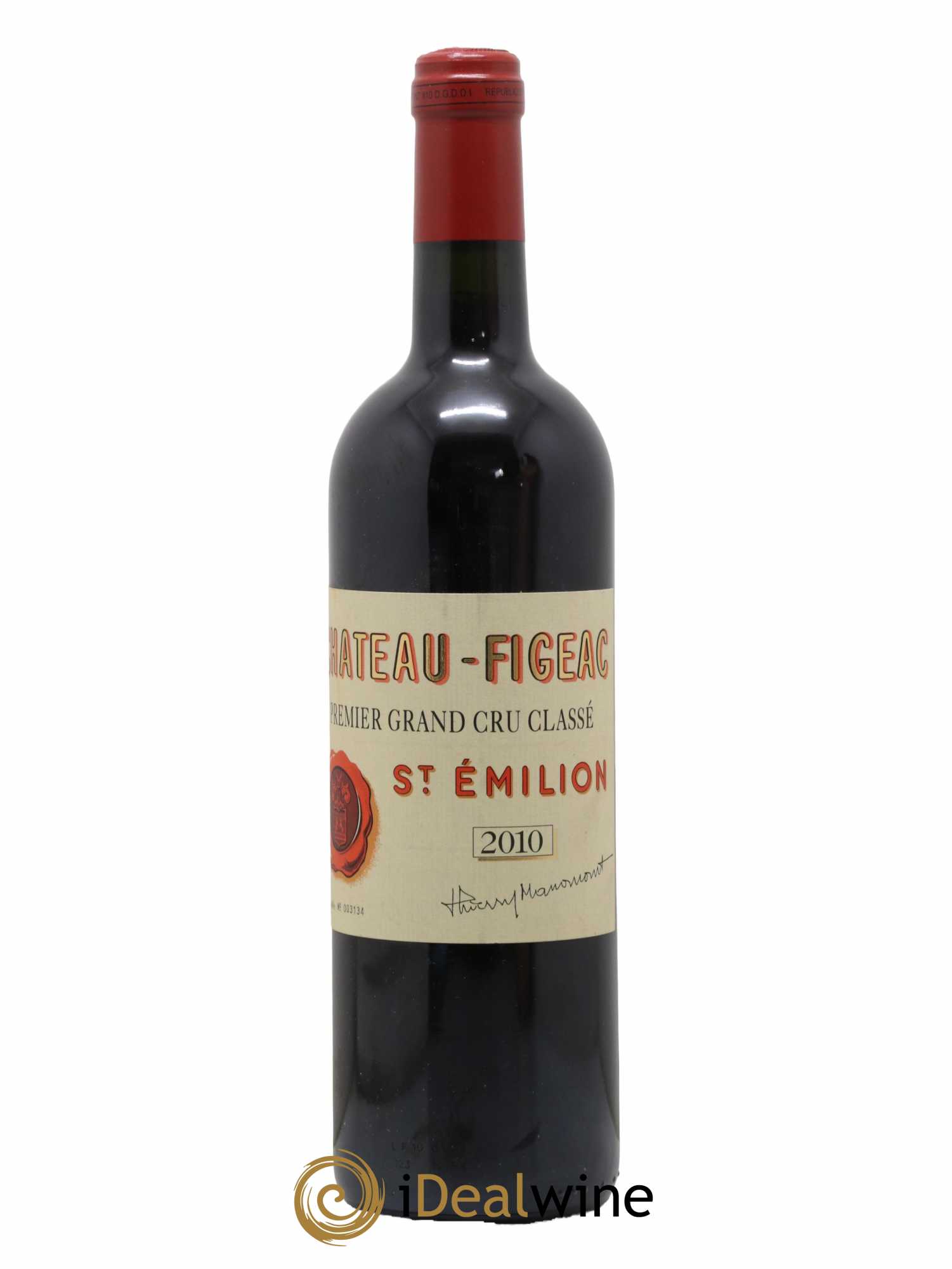 Château Figeac 1er Grand Cru Classé A 2010 - Lot de 1 bouteille - 0