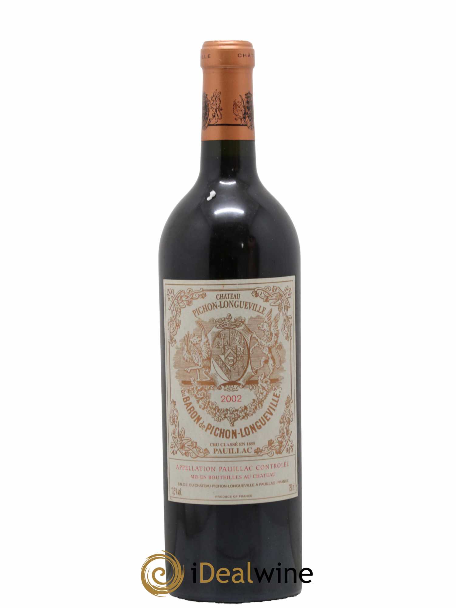 Pichon Longueville Baron 2ème Grand Cru Classé 2002 - Lot de 1 bouteille - 0