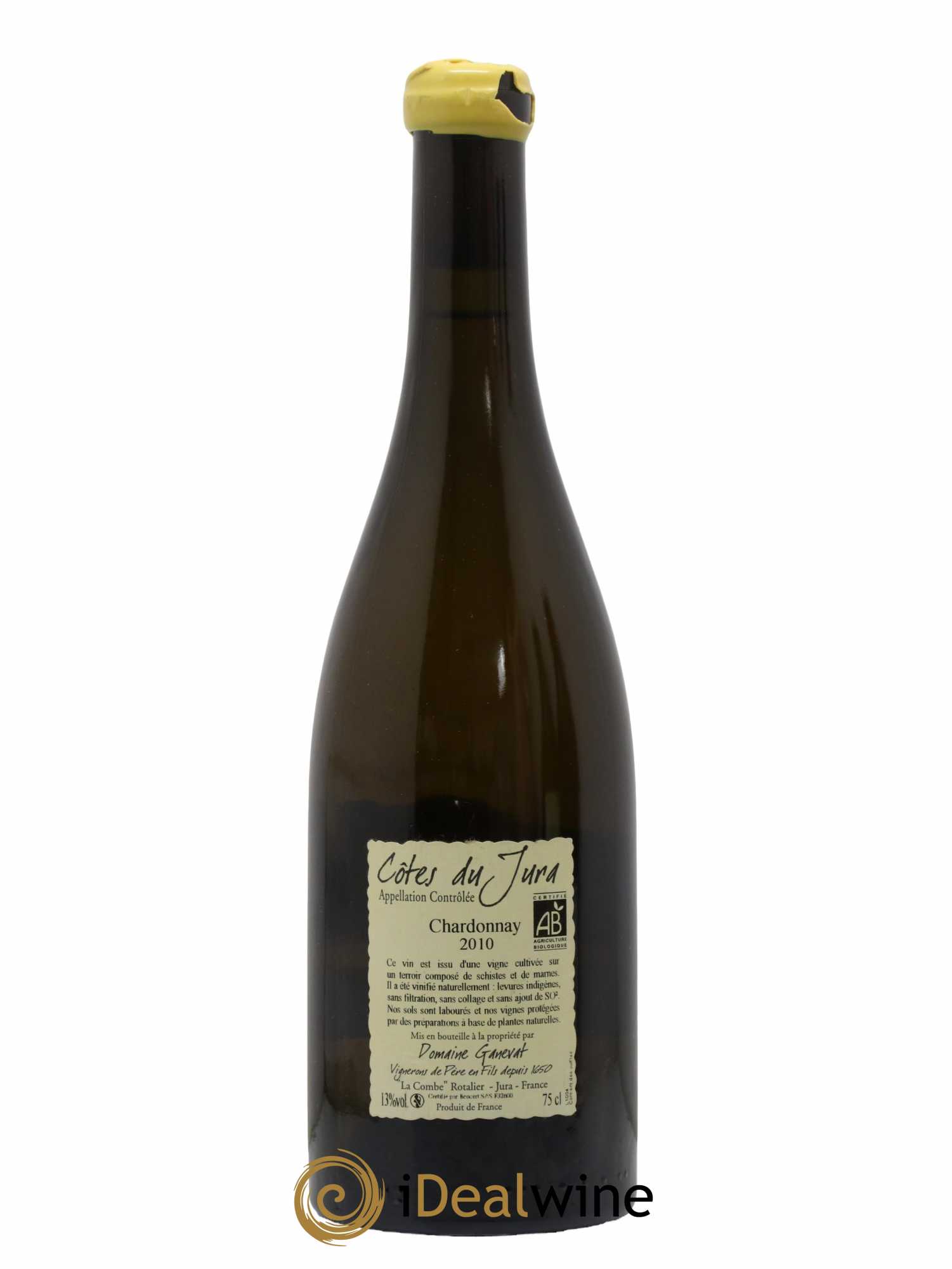 Côtes du Jura Grusse en Billat Jean-François Ganevat (Domaine) 2010 - Lot de 1 bouteille - 1