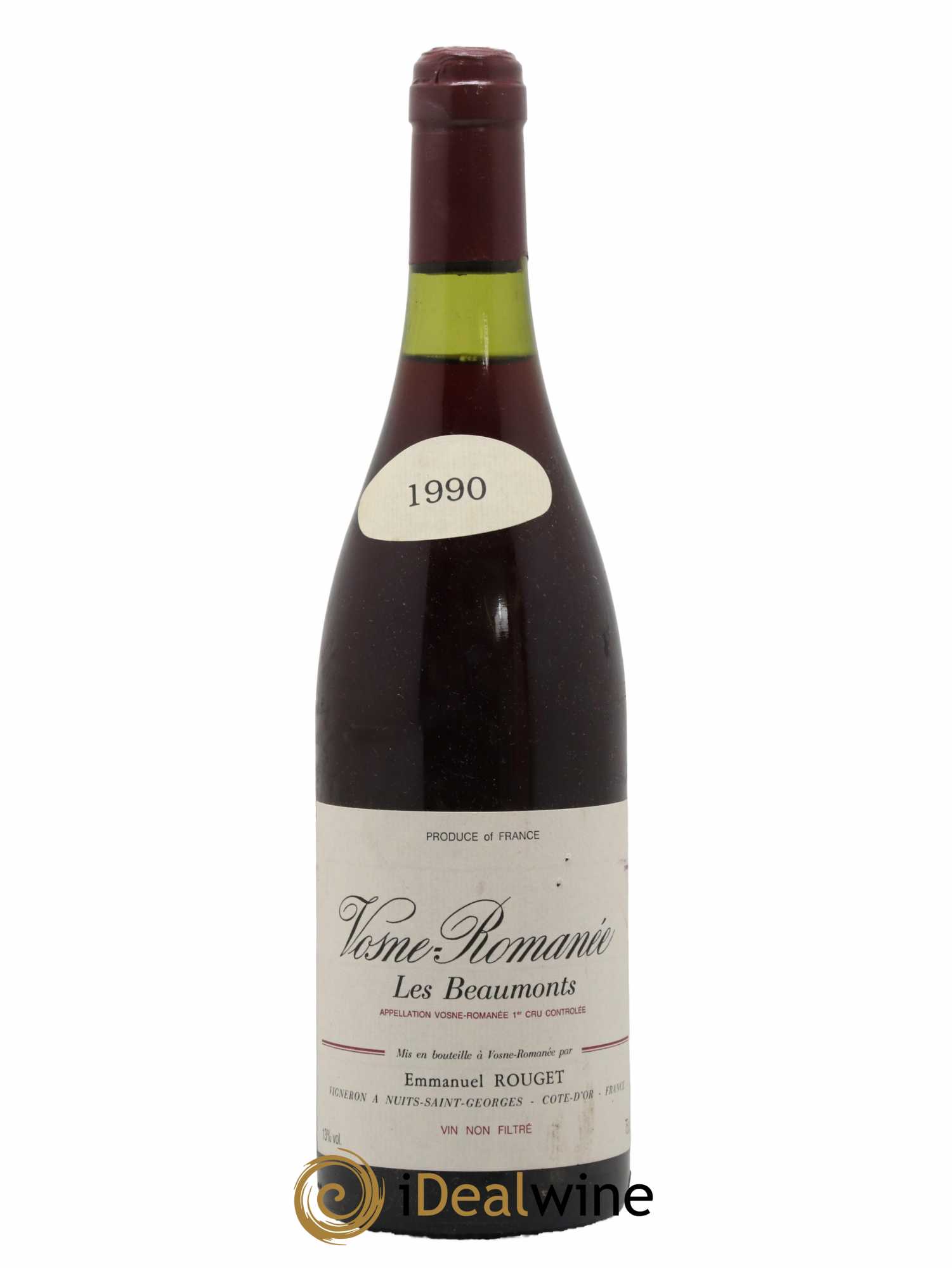 Vosne-Romanée 1er Cru Les Beaumonts Emmanuel Rouget 1990 - Lot de 1 bouteille - 0