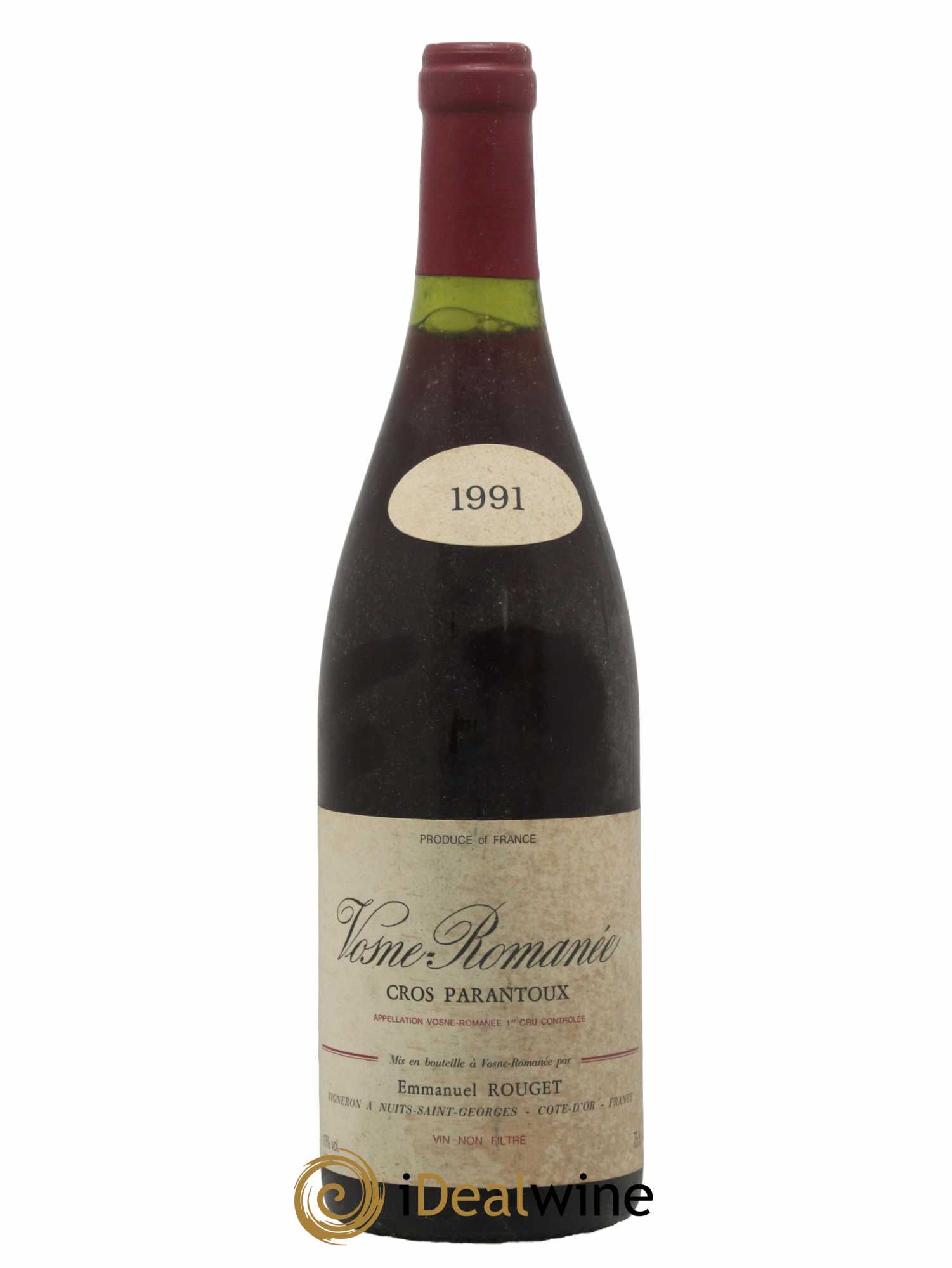 Vosne-Romanée 1er Cru Cros Parantoux Emmanuel Rouget 1991 - Lot de 1 bouteille - 0