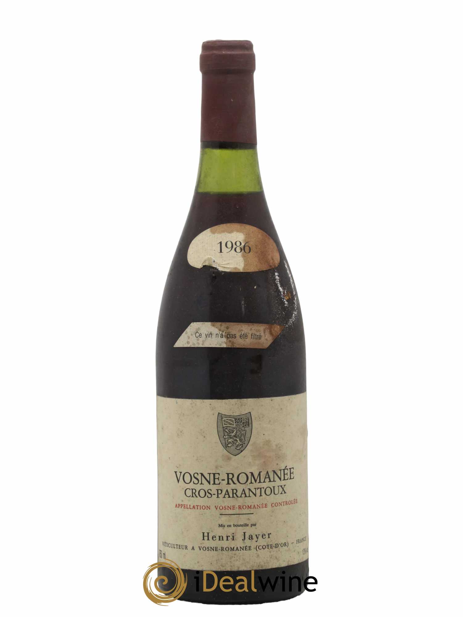 Vosne-Romanée 1er Cru Cros Parantoux Henri Jayer 1986 - Lot de 1 bouteille - 0