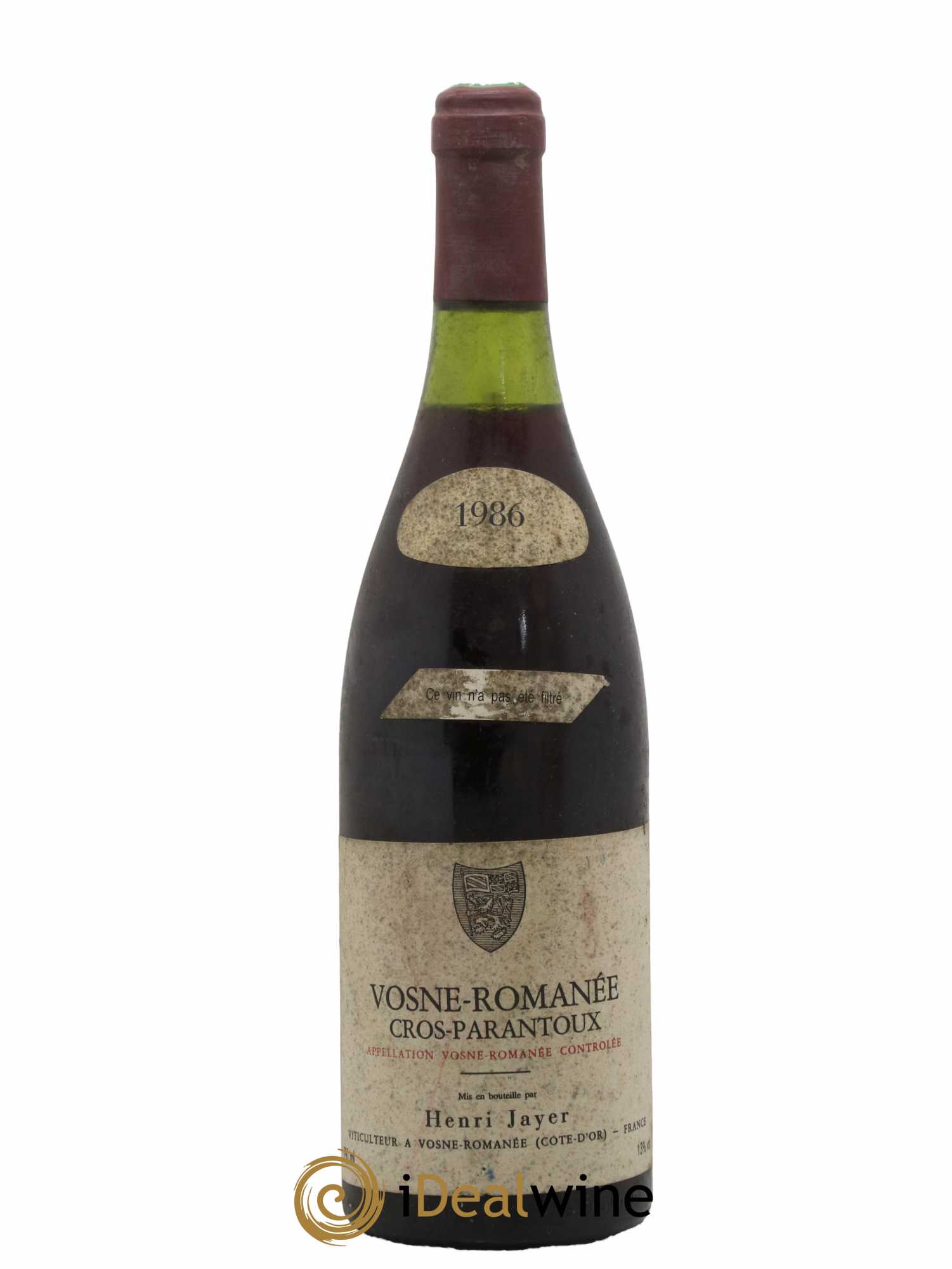 Vosne-Romanée 1er Cru Cros Parantoux Henri Jayer 1986 - Lot de 1 bouteille - 0
