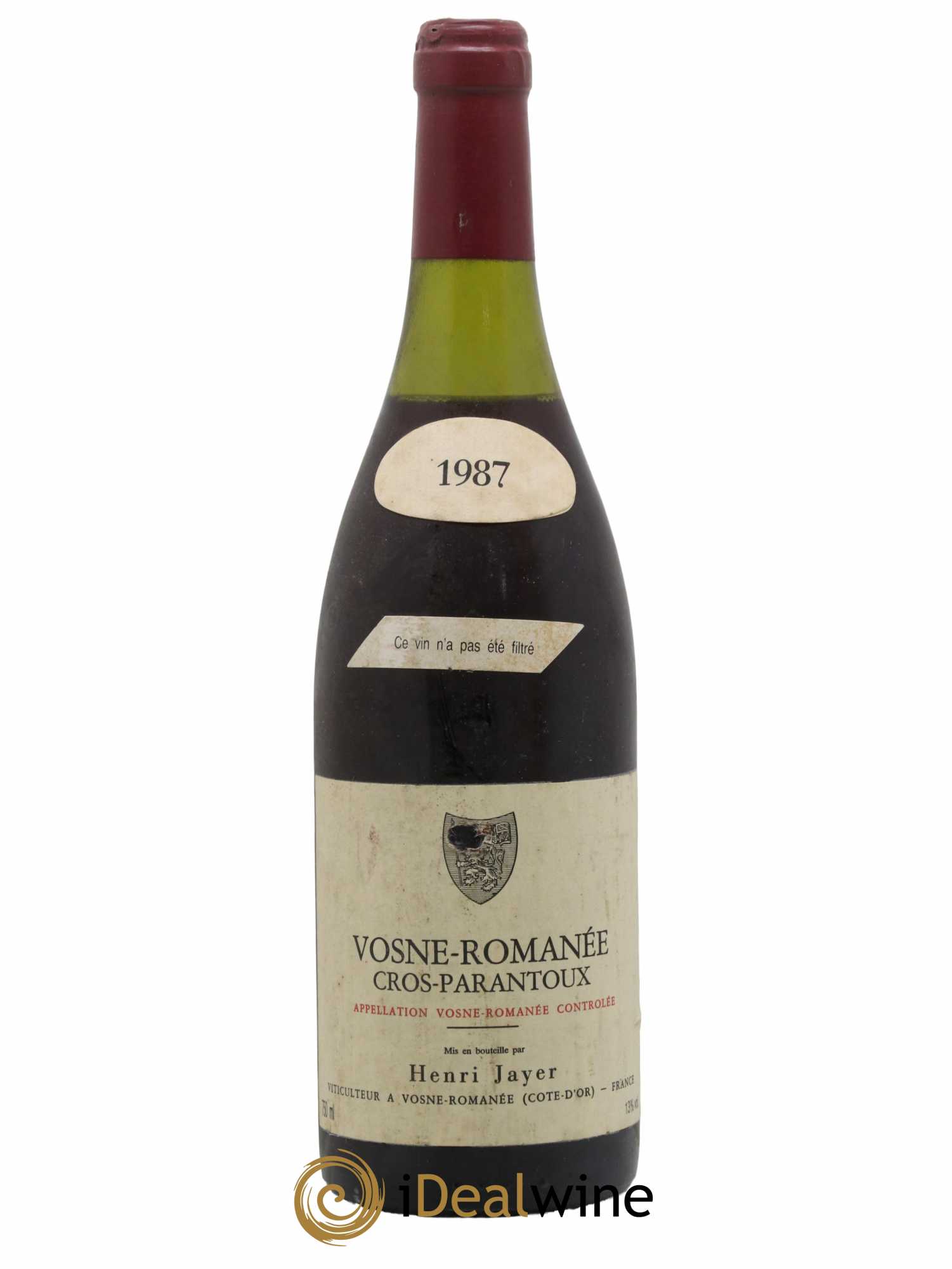 Vosne-Romanée 1er Cru Cros Parantoux Henri Jayer 1987 - Lot de 1 bouteille - 0