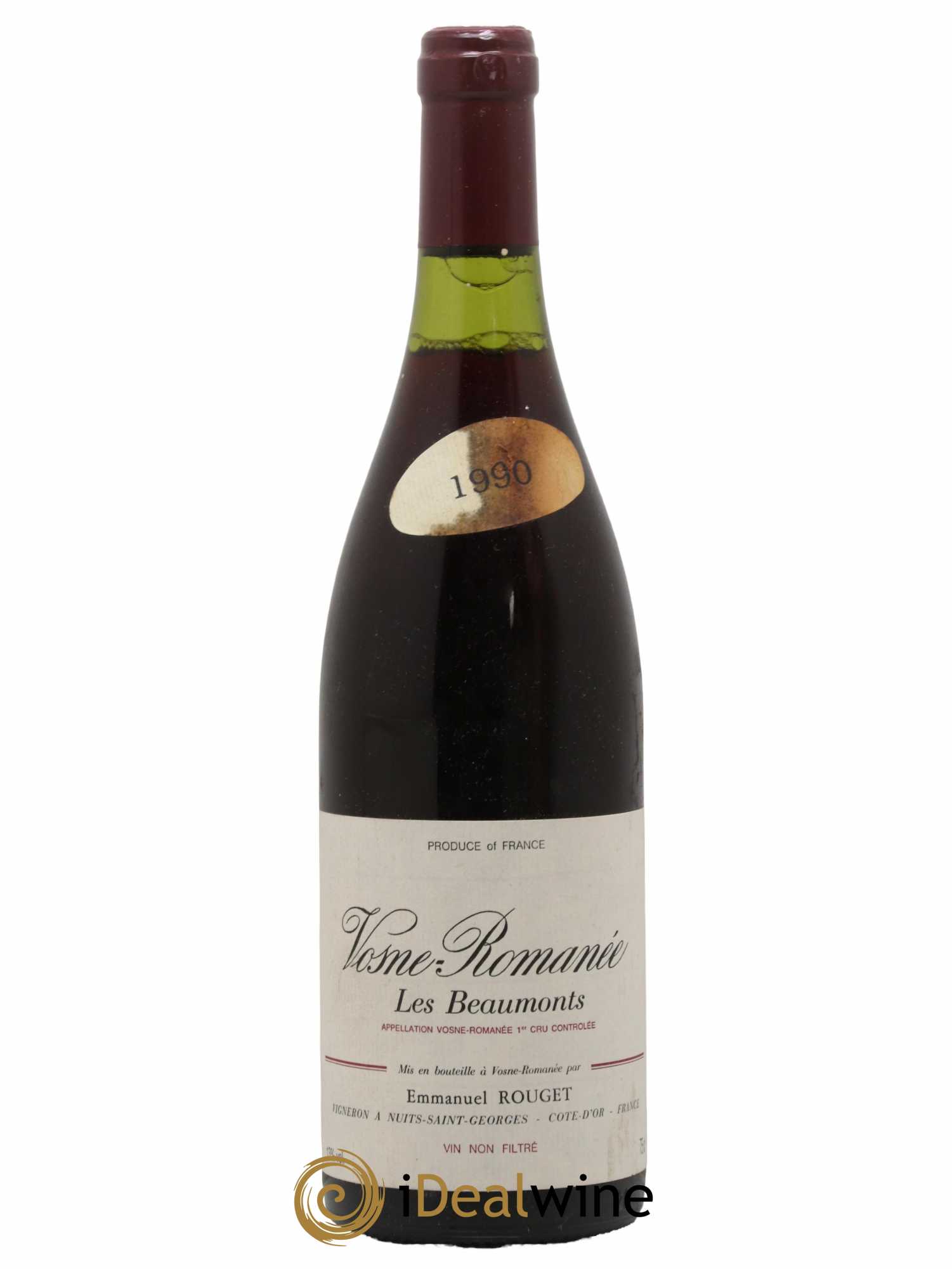 Vosne-Romanée 1er Cru Les Beaumonts Emmanuel Rouget 1990 - Lot de 1 bouteille - 0