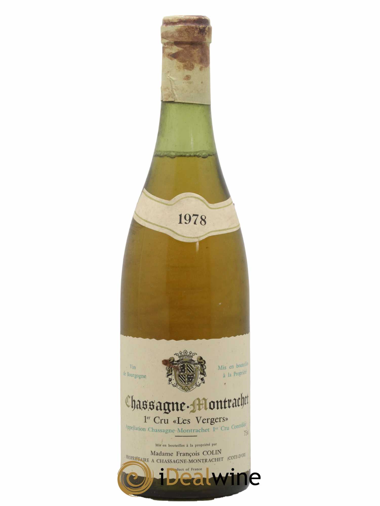 Chassagne-Montrachet 1er Cru Les Vergers François Colin 1978 - Lot de 1 bouteille - 0