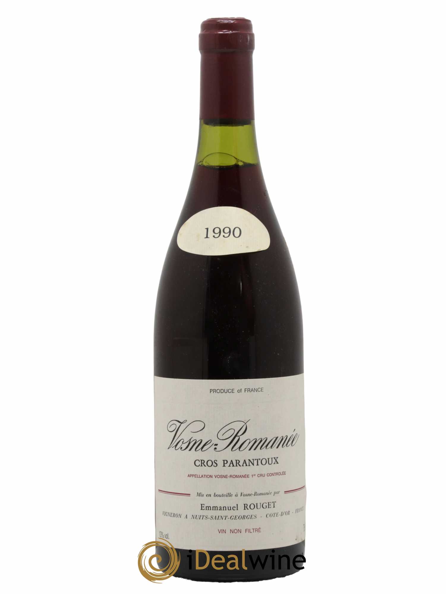 Vosne-Romanée 1er Cru Cros Parantoux Emmanuel Rouget 1990 - Lot de 1 bouteille - 0
