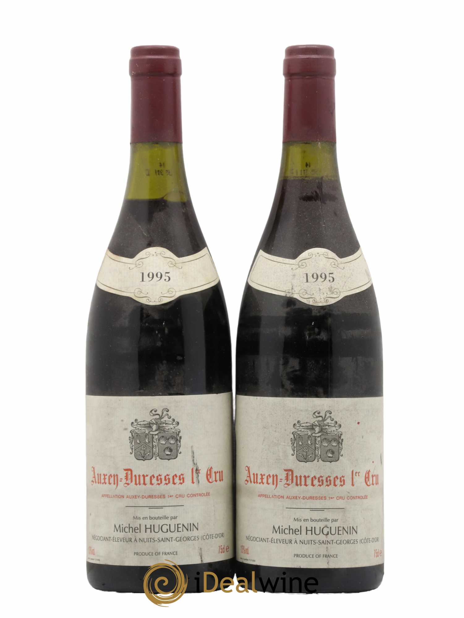 Auxey-Duresses 1er Cru Michel Huguenin 1995 - Lot de 2 bouteilles - 0
