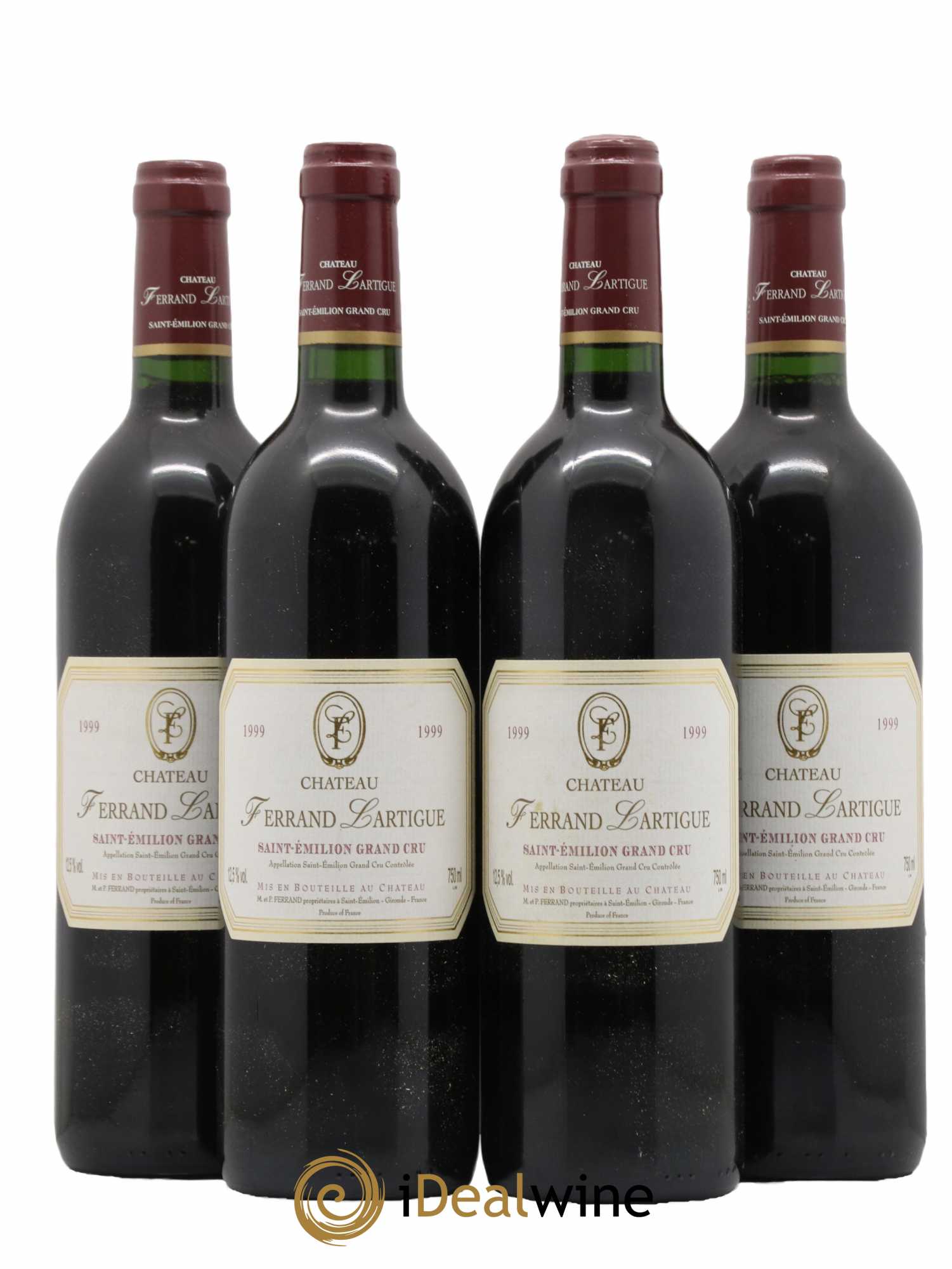 Château Ferrand Lartigue 1999 - Lot de 4 bouteilles - 0