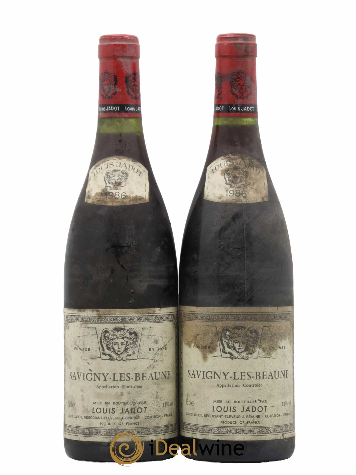 Savigny-lès-Beaune Louis Jadot 1986 - Lot de 2 bouteilles - 0