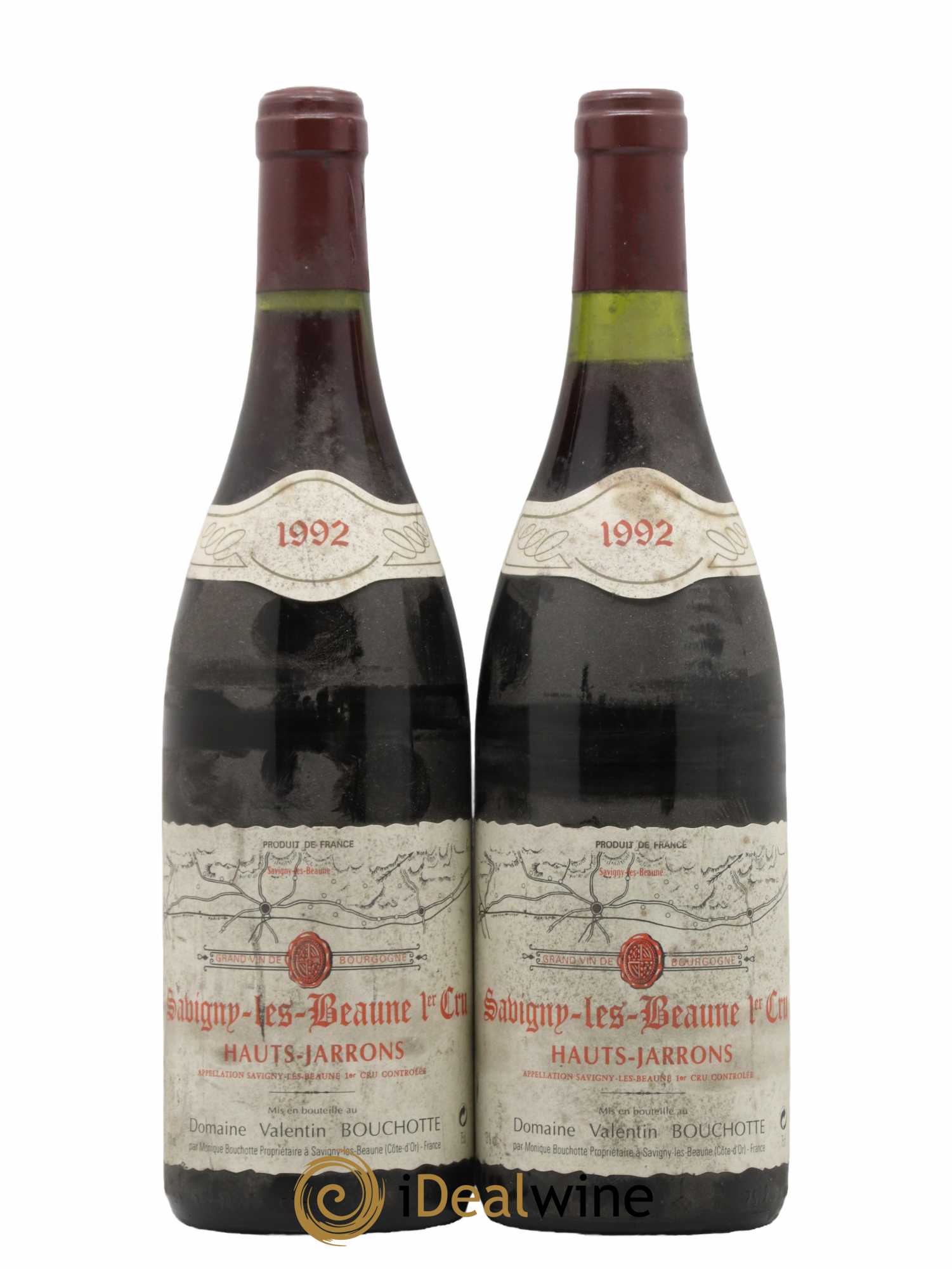 Savigny-lès-Beaune 1er Cru Hauts Jarrons Valentin Bouchotte 1992 - Lot de 2 bouteilles - 0