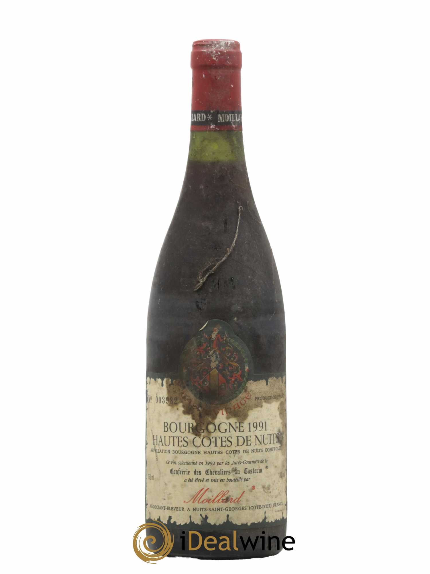 Hautes-Côtes de Nuits Chevaliers Tastevin Moillard<br> (sans prix de réserve) 1991 - Lot de 1 bouteille - 0