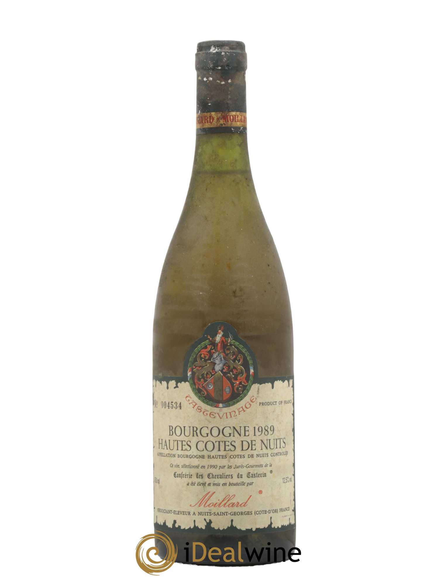 Hautes-Côtes de Nuits Chevaliers Tastevin Moillard 1989 - Lot de 1 bouteille - 0