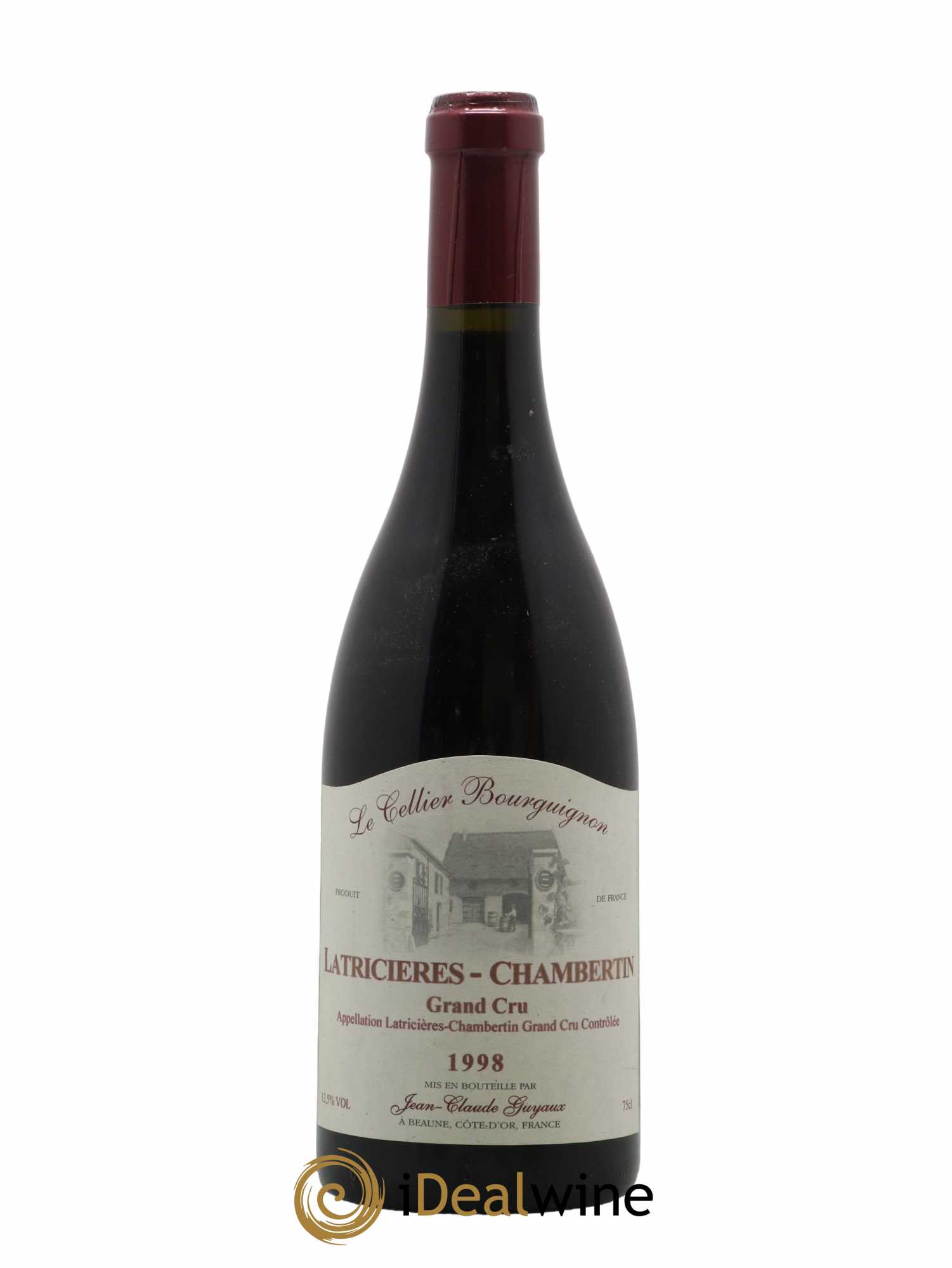 Latricières-Chambertin Grand Cru J.C.Guyaux 1998 - Lot de 1 bouteille - 0