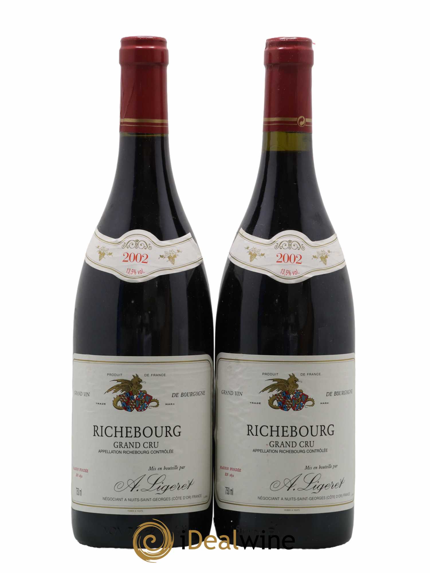 Richebourg Grand Cru Alain Ligeret 2002 - Posten von 2 Flaschen - 0