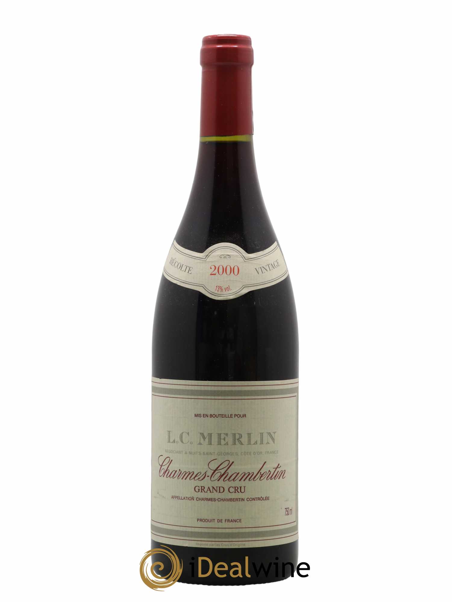 Charmes-Chambertin Grand Cru L.C.Merlin 2000 - Lot de 1 bouteille - 0